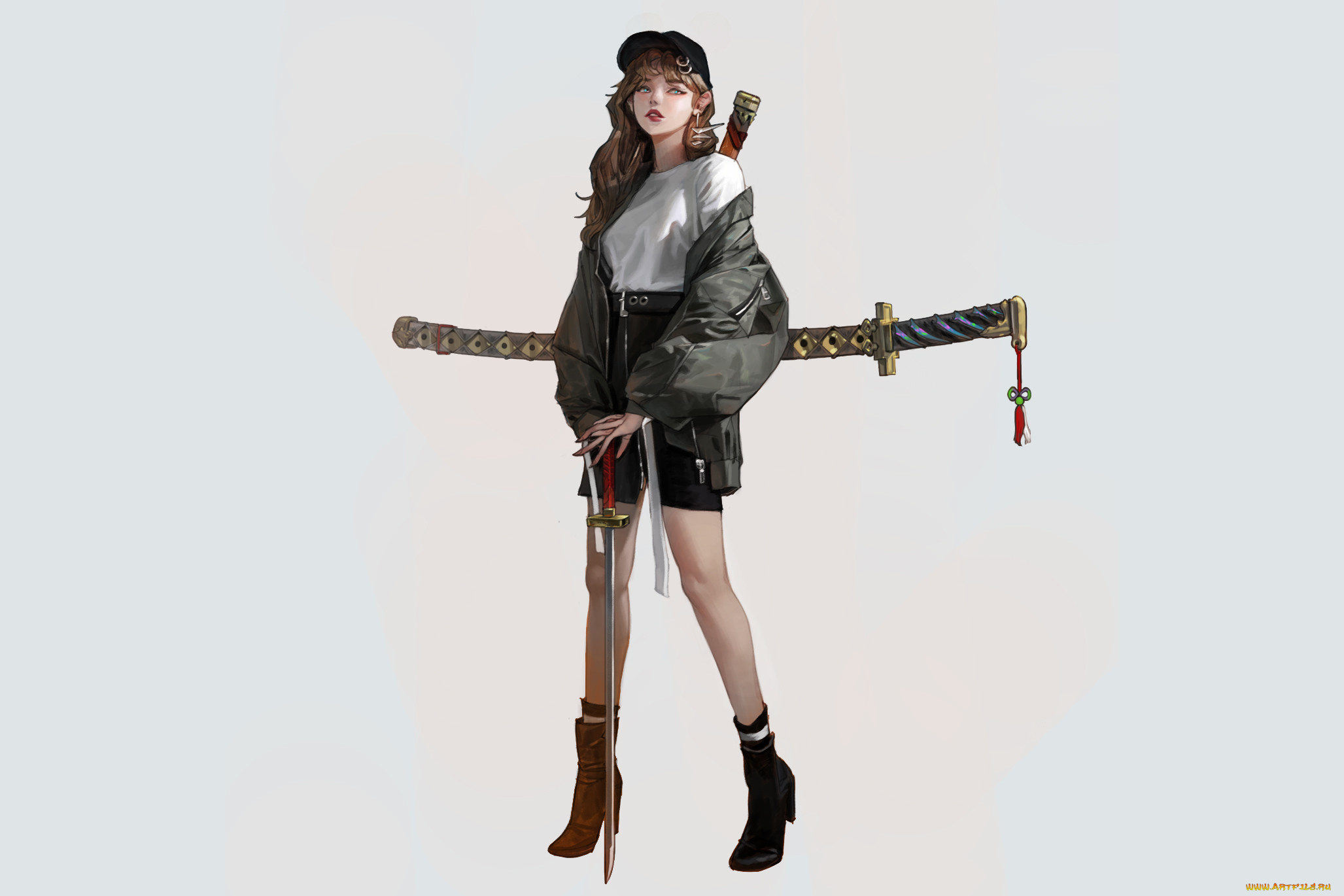 аниме, оружие, , техника, , технологии, девушка