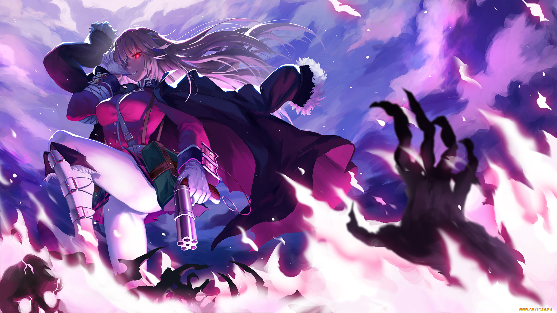 аниме, fate, stay, night, девушка