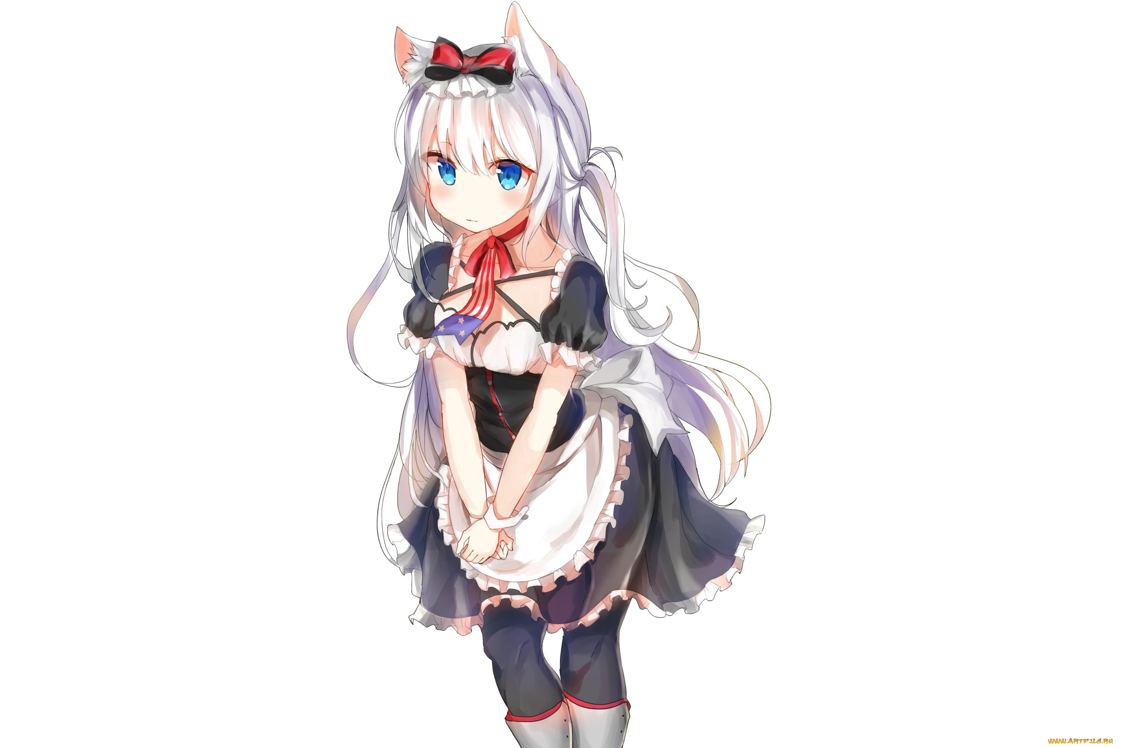 аниме, azur, lane, девушка, фон, взгляд