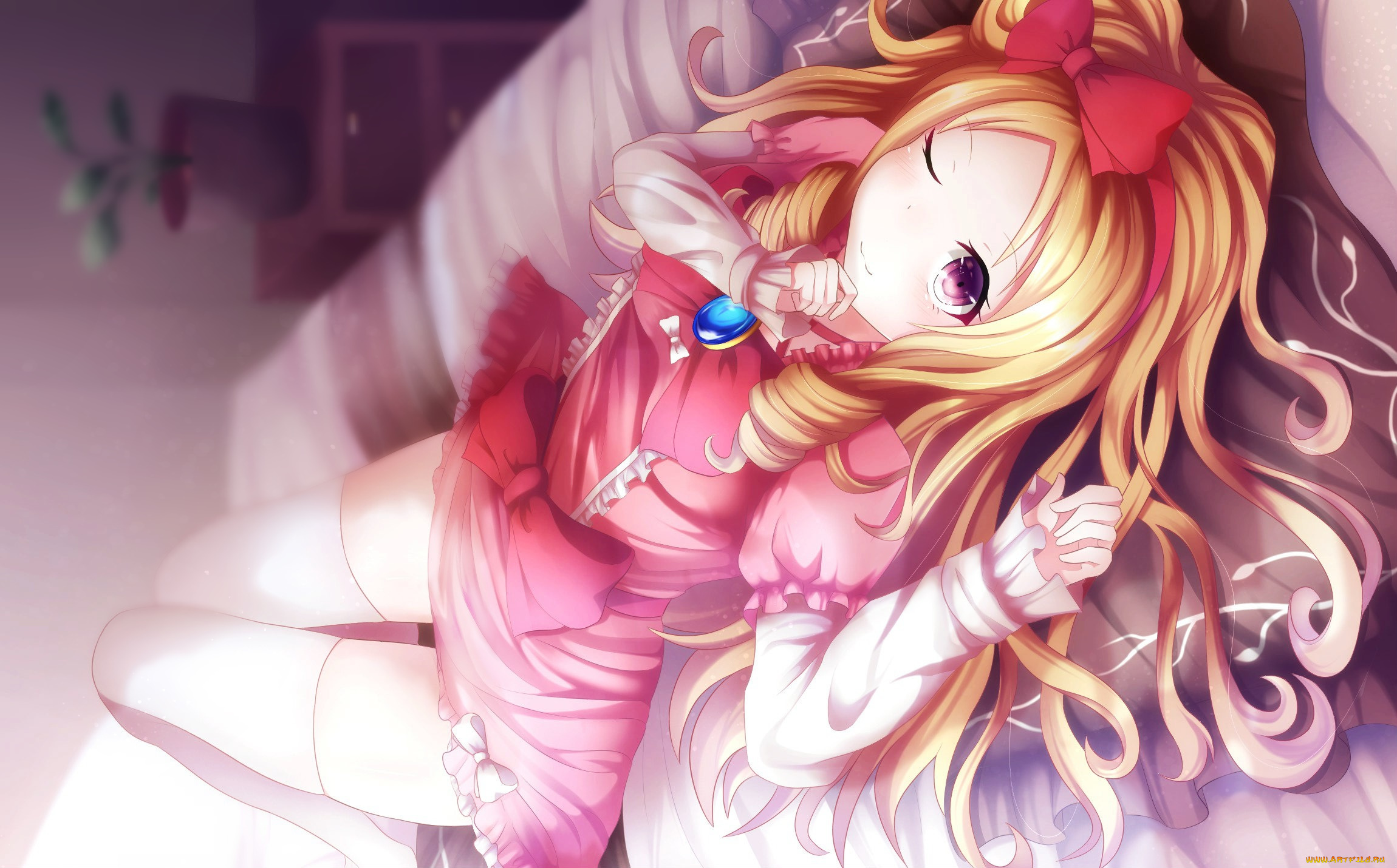 аниме, re, , zero, kara, hajimeru, isekai, seikatsu, девушка, взгляд, фон