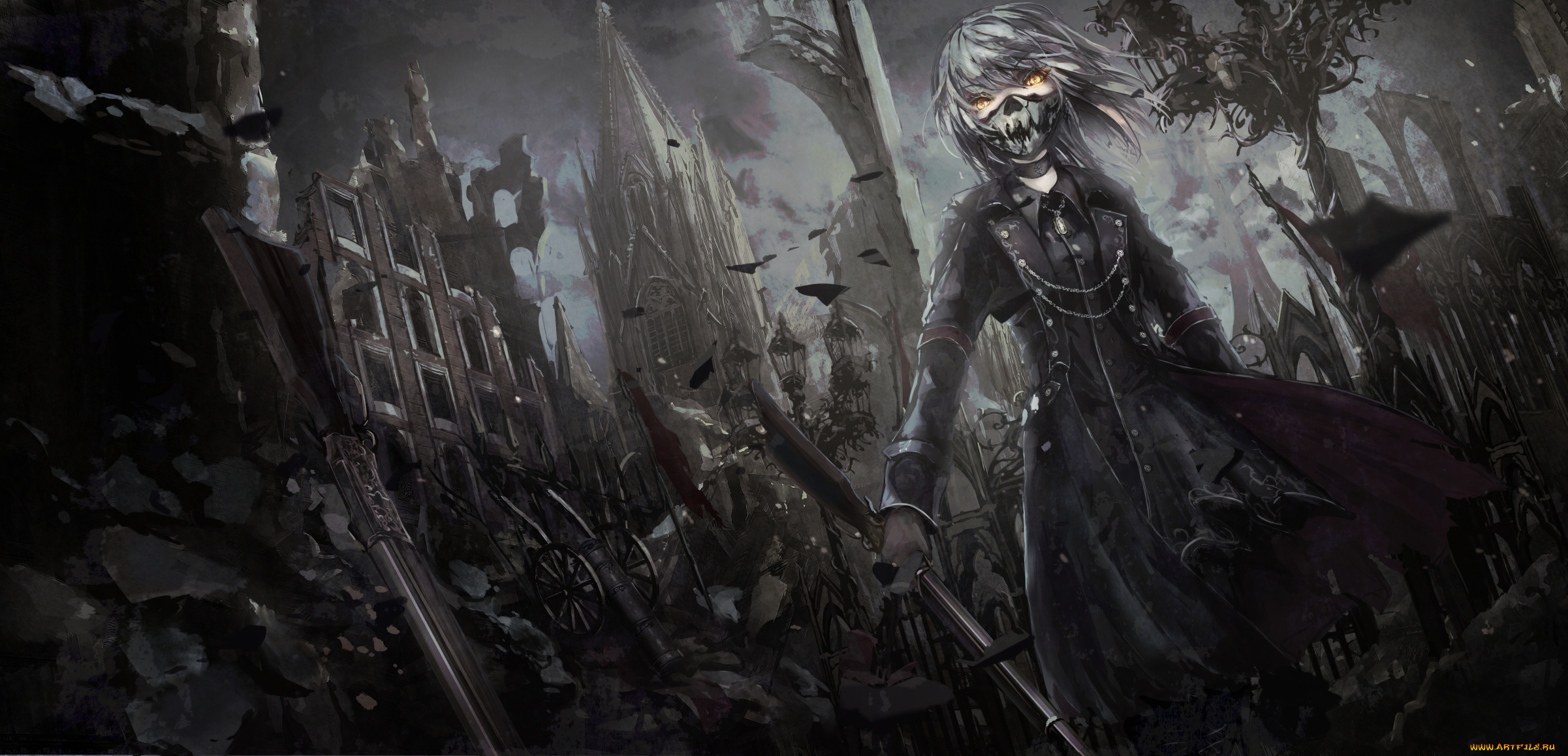 аниме, оружие, , техника, , технологии, ночь