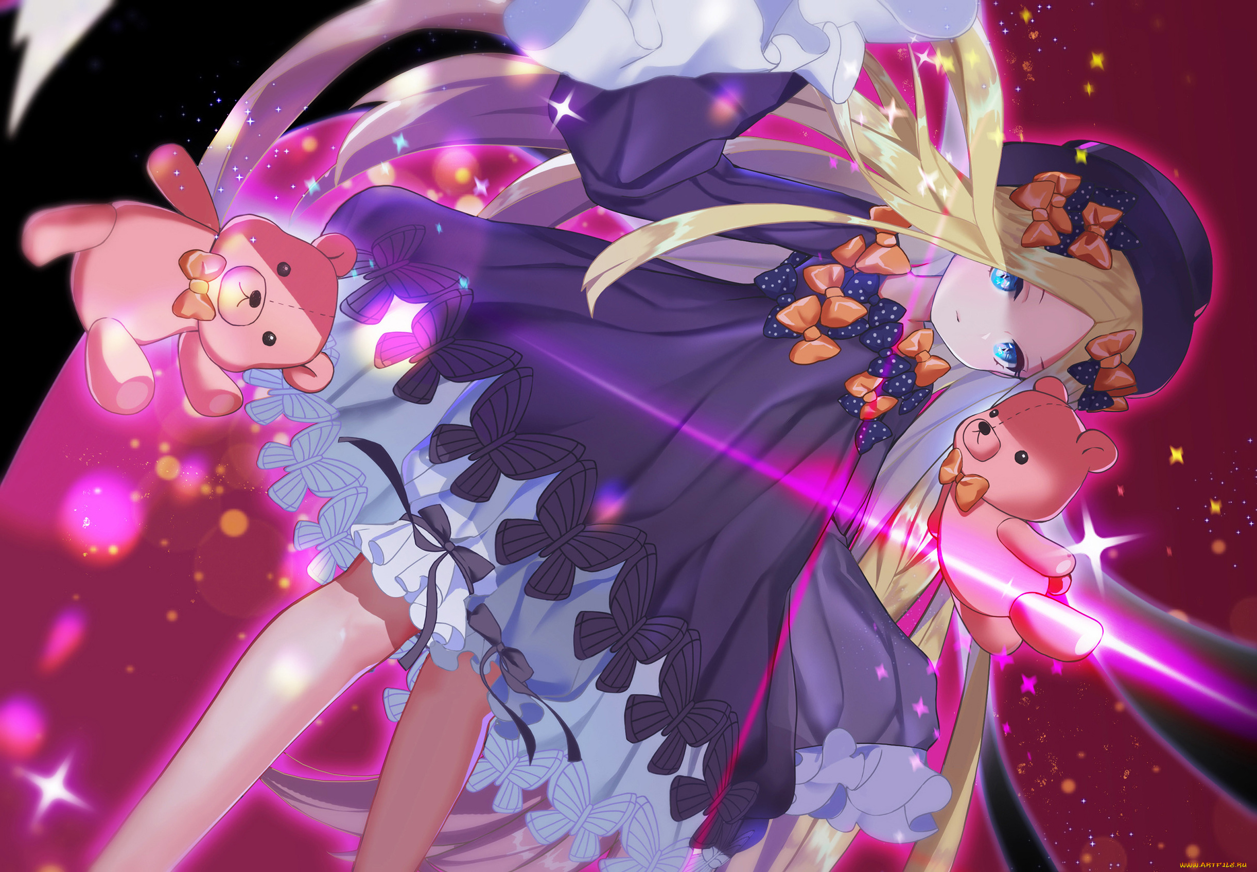 аниме, fate, stay, night, взгляд, девушка, фон