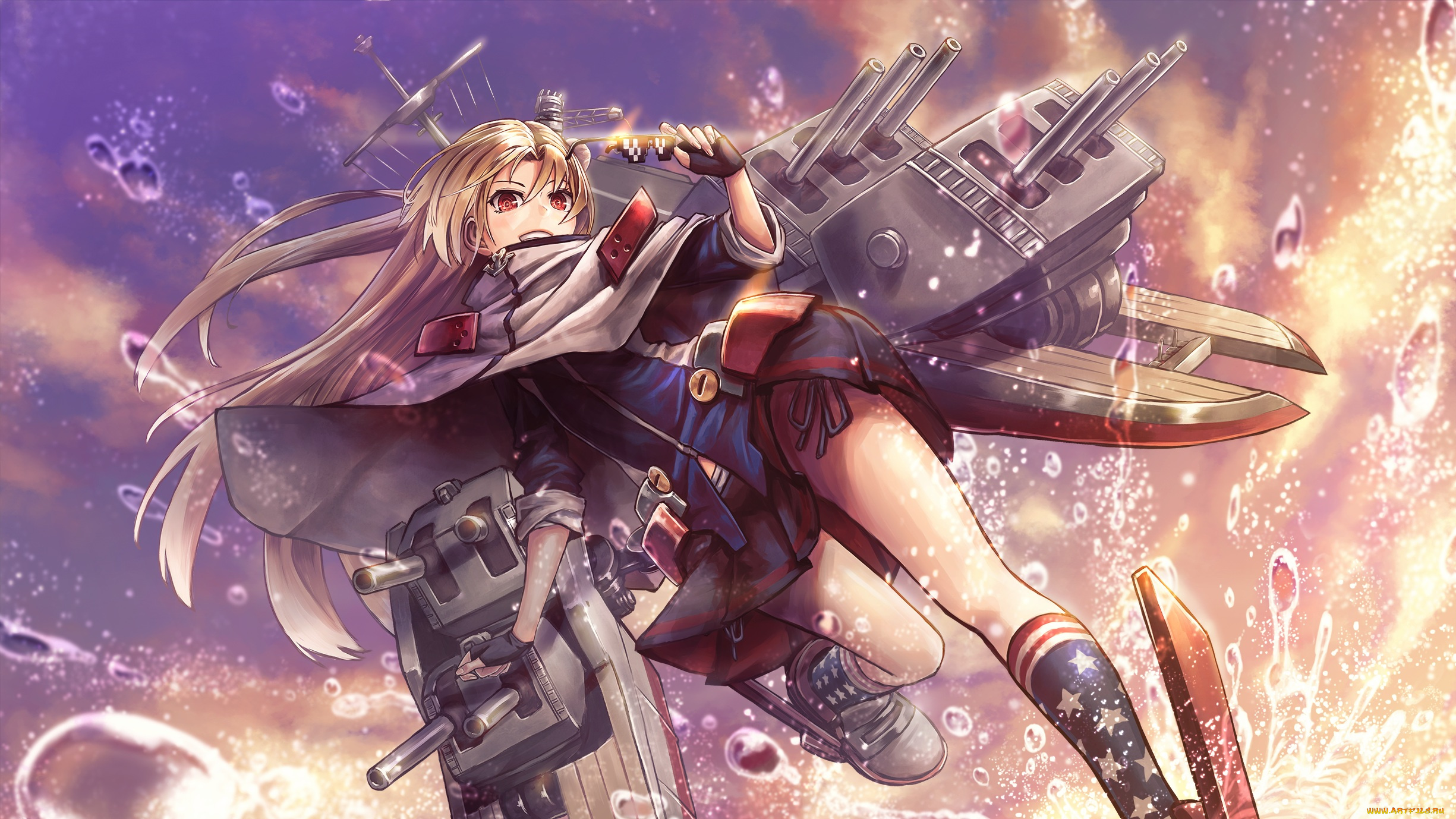 аниме, azur, lane, девушка