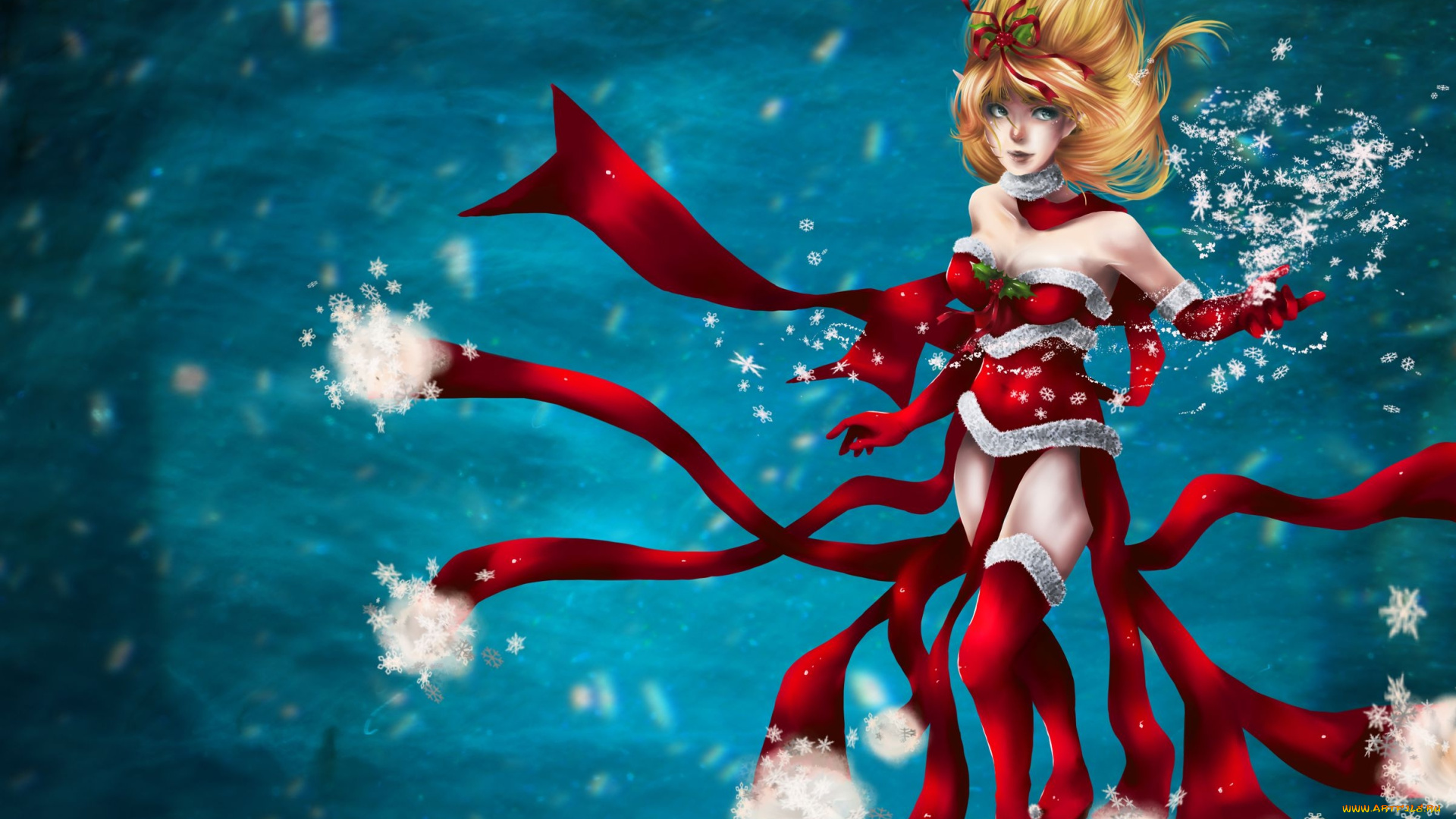 фэнтези, магия, фон, девушка, взгляд