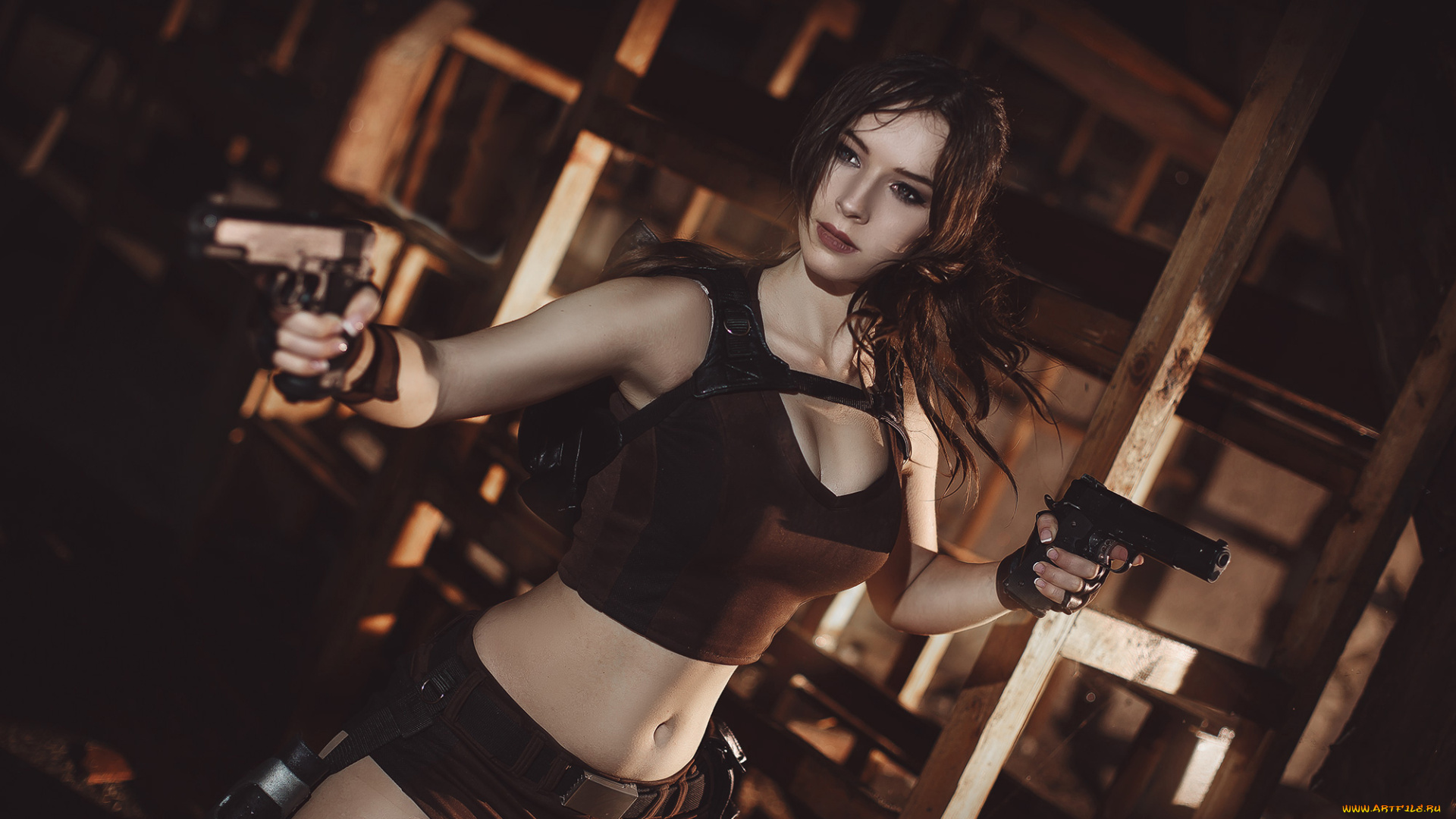 разное, cosplay, , косплей, пистолет, униформа, взгляд, фон, девушка