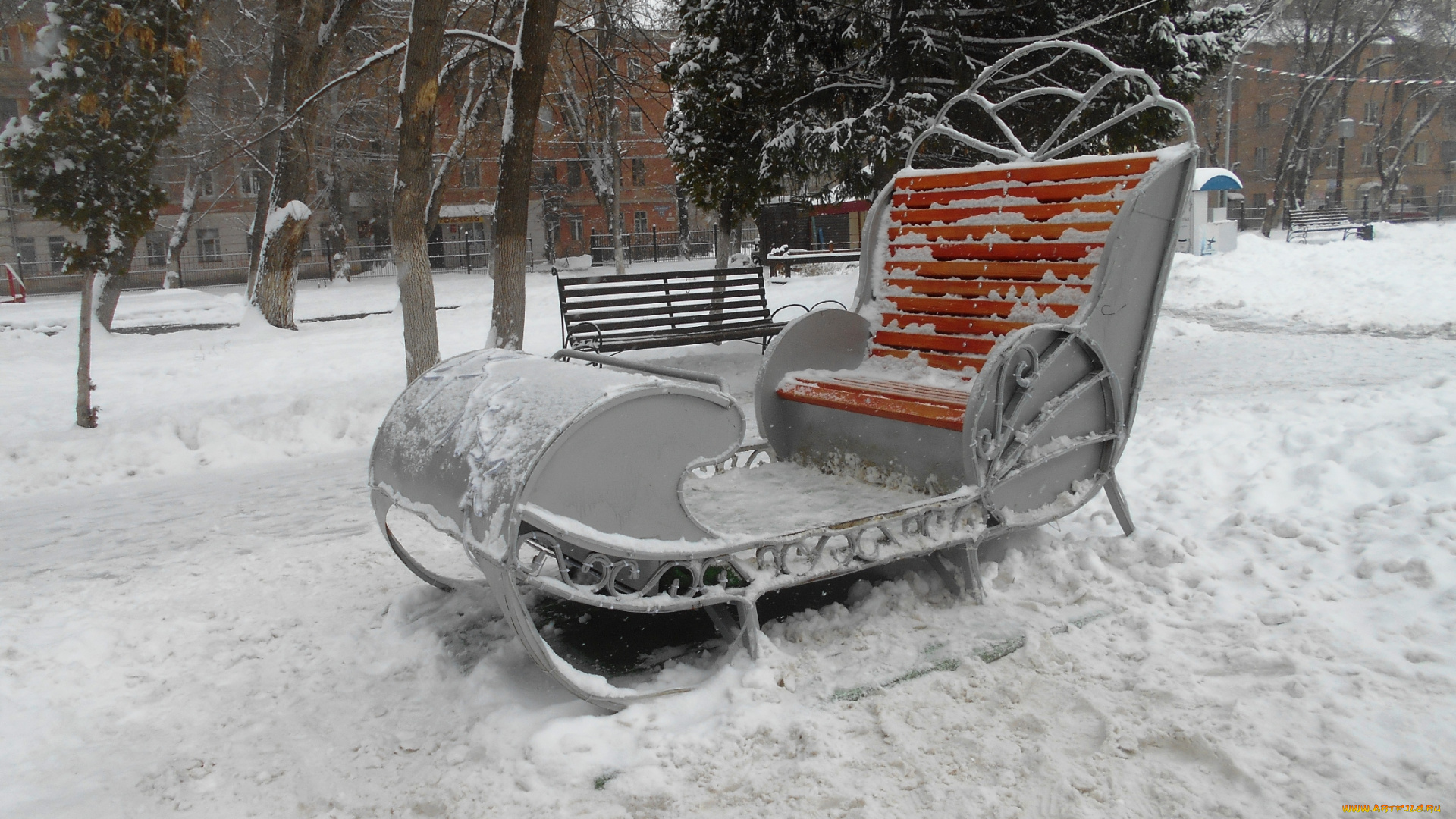 разное, садовые, и, парковые, скульптуры, шар, дед, мороз