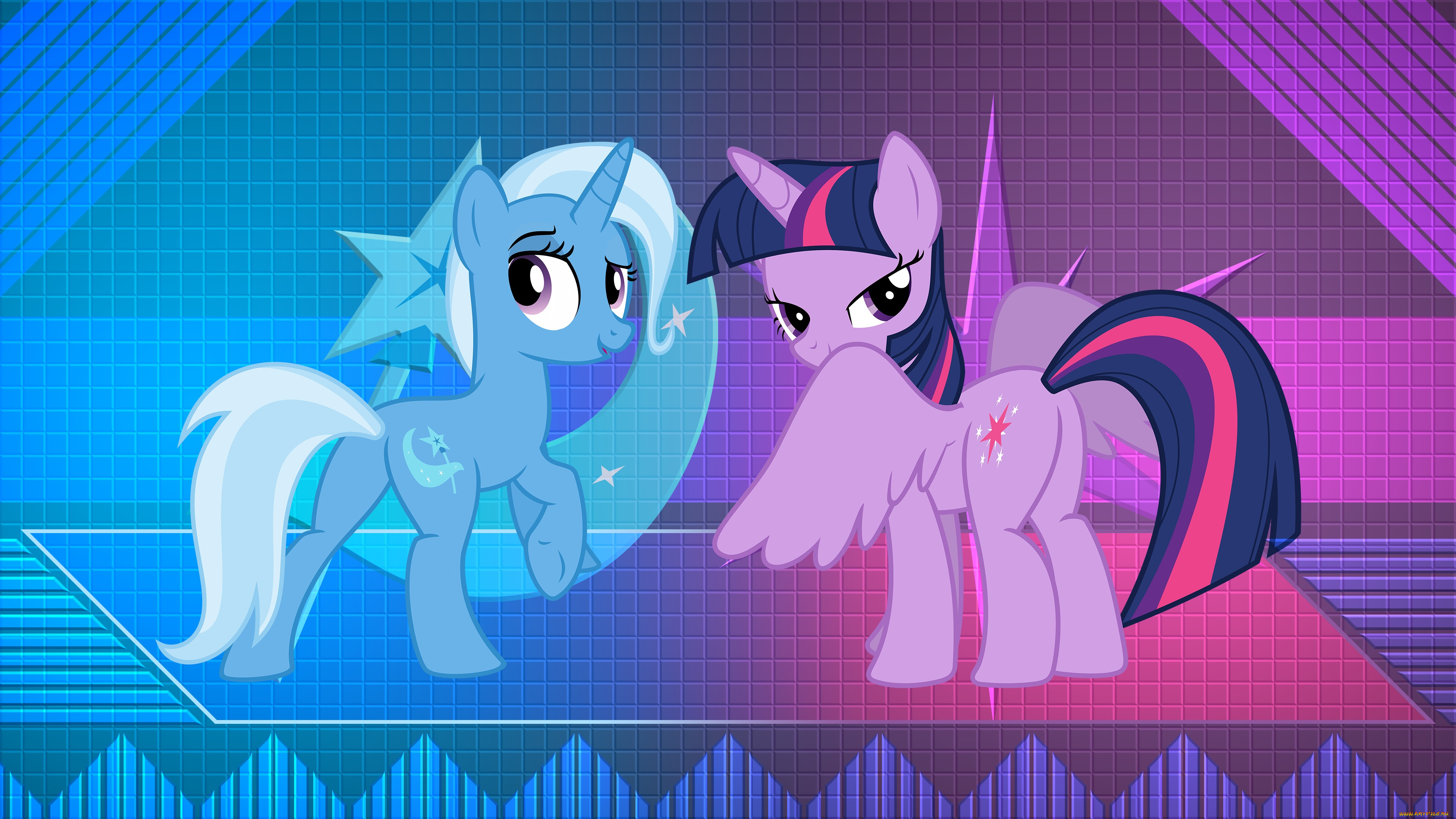 мультфильмы, my, little, pony, фон, пони