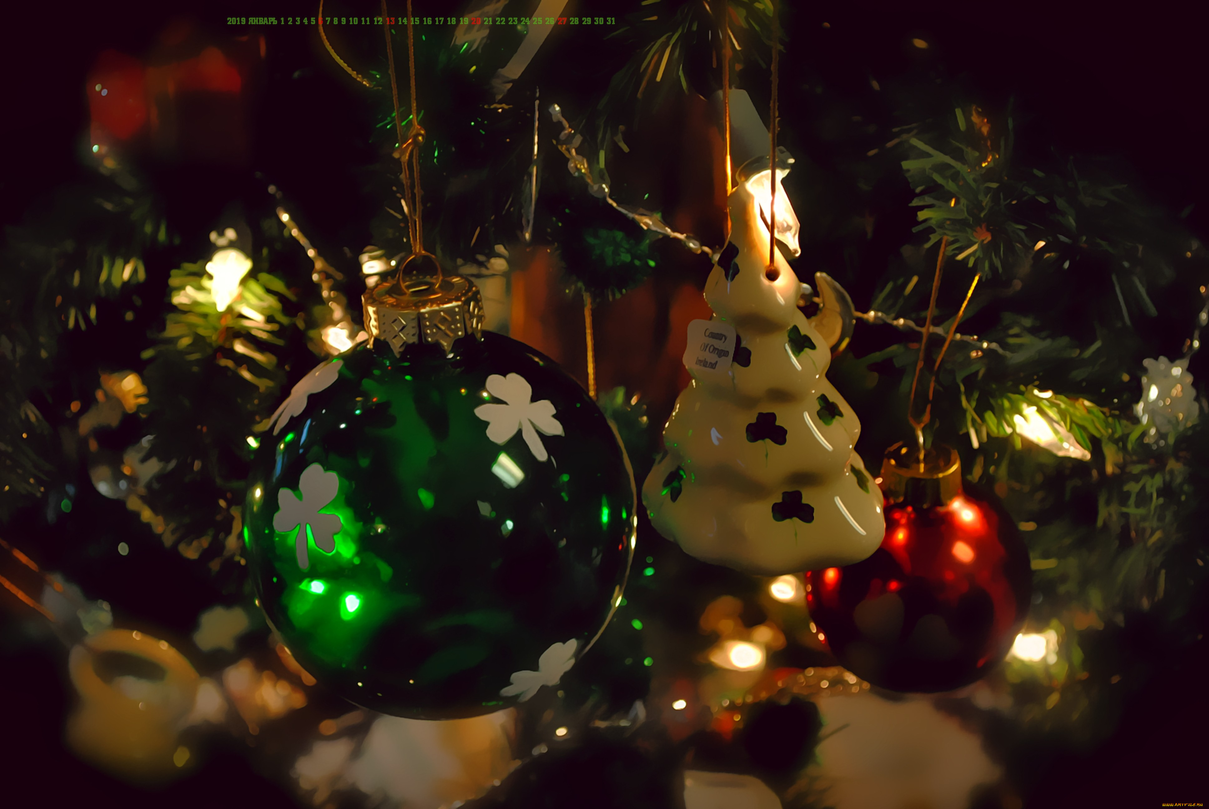 календари, праздники, , салюты, гирлянда, игрушка, шар, ветка