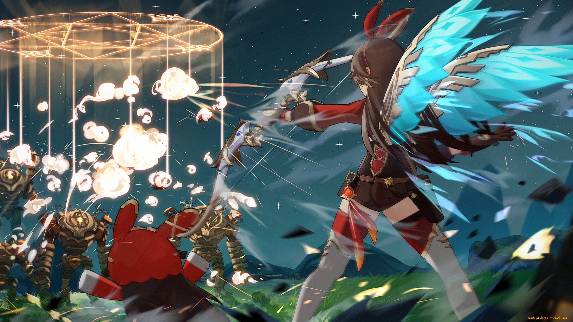 аниме, genshin, impact, genshin, impact