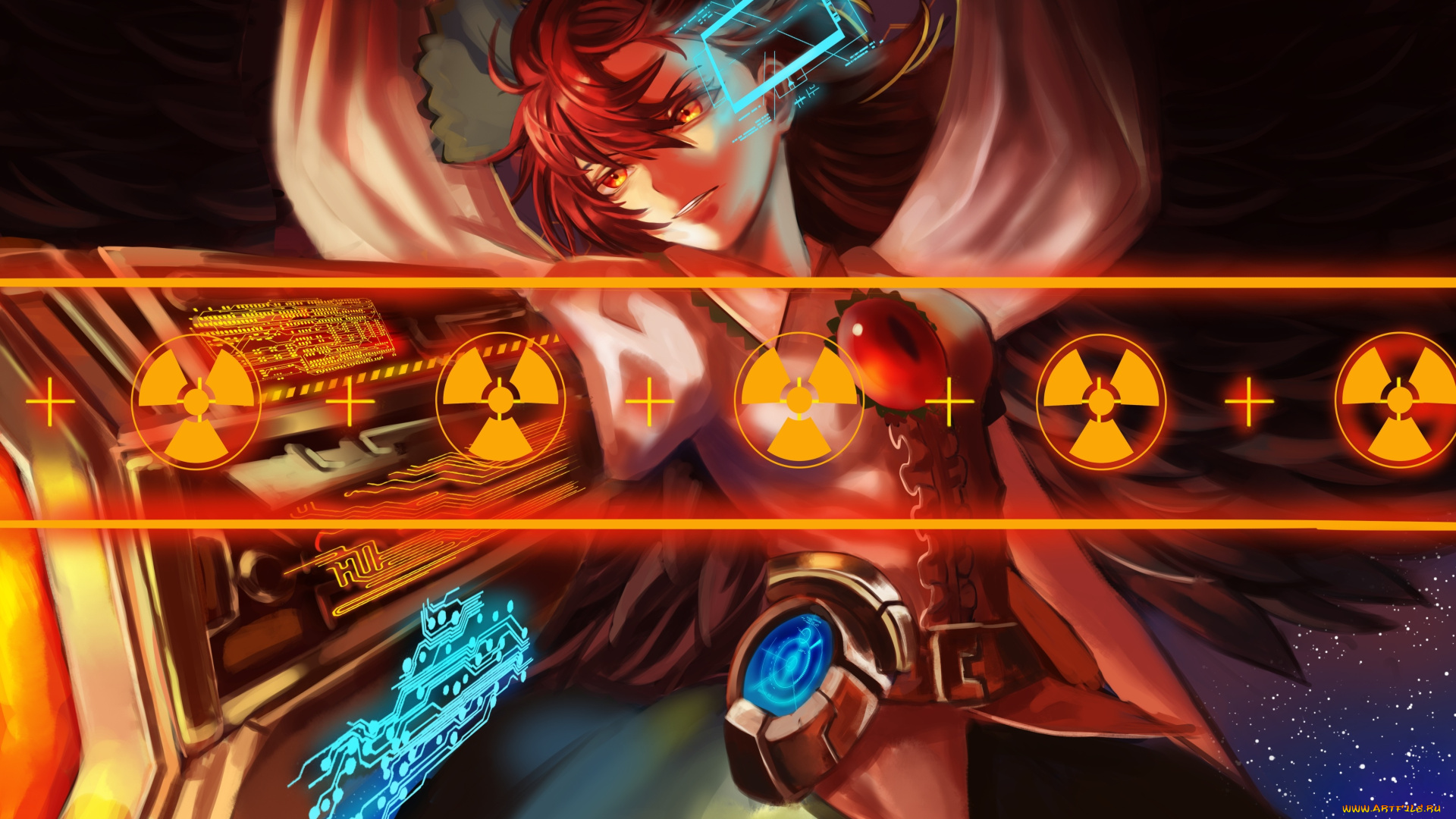 аниме, touhou, девушка