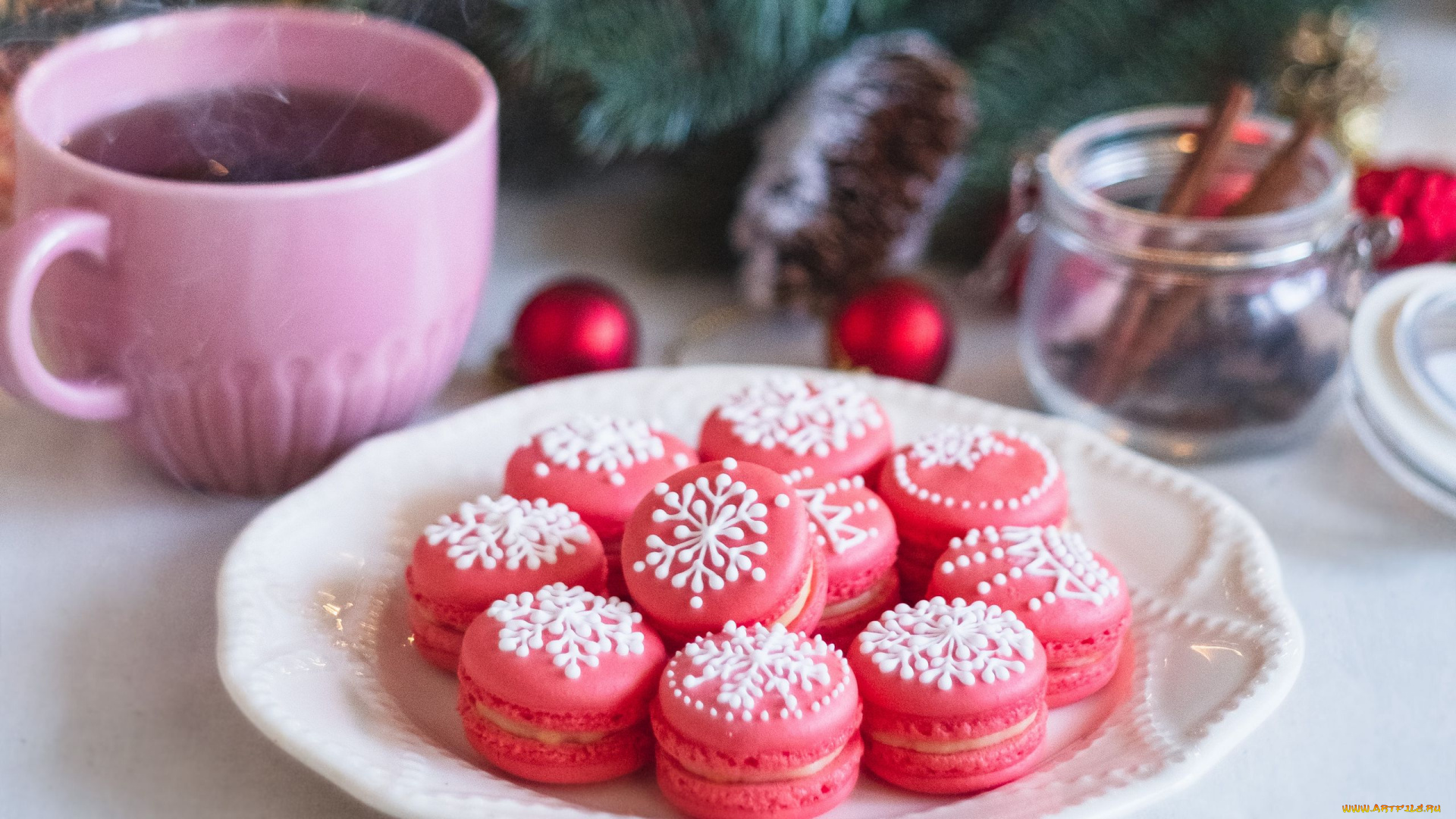 еда, макаруны, лакомство, печенье