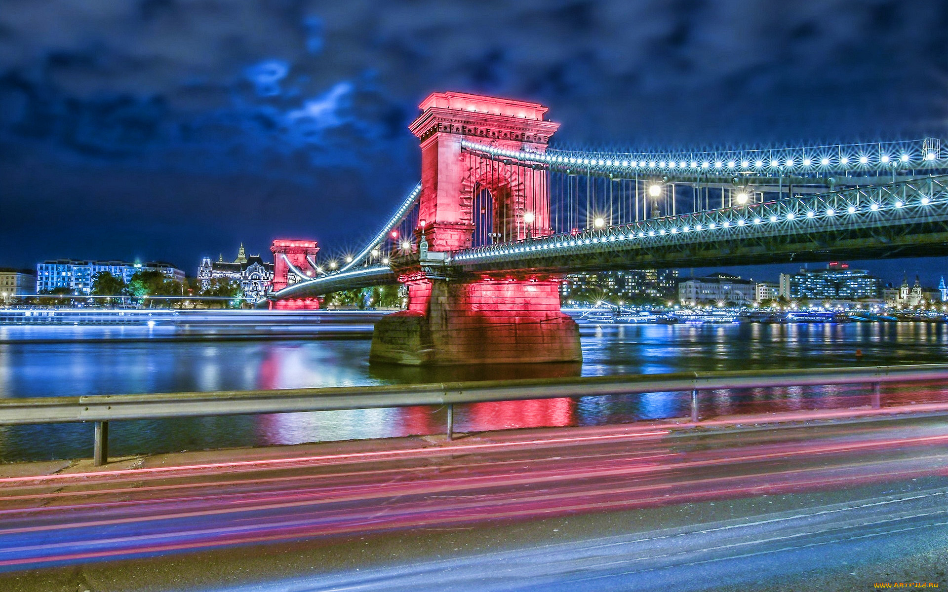 szechenyi, chain, bridge, города, будапешт, , венгрия, szechenyi, chain, bridge