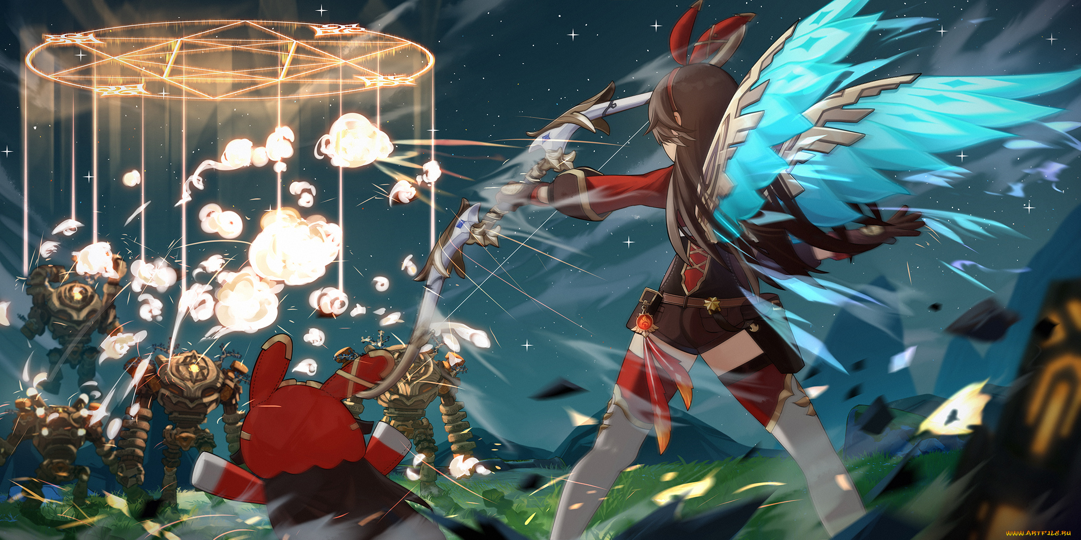 аниме, genshin, impact, genshin, impact