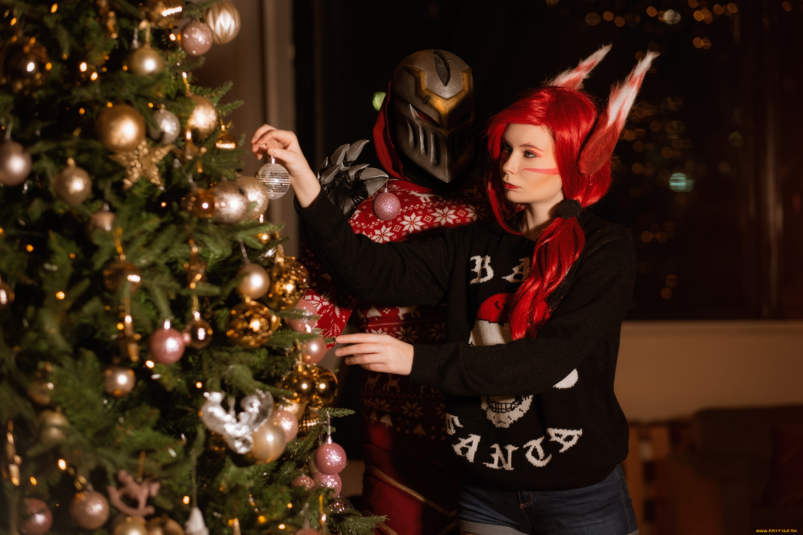 разное, маски, , карнавальные, костюмы, костюмы, маска, девушка, мужчина, ёлка
