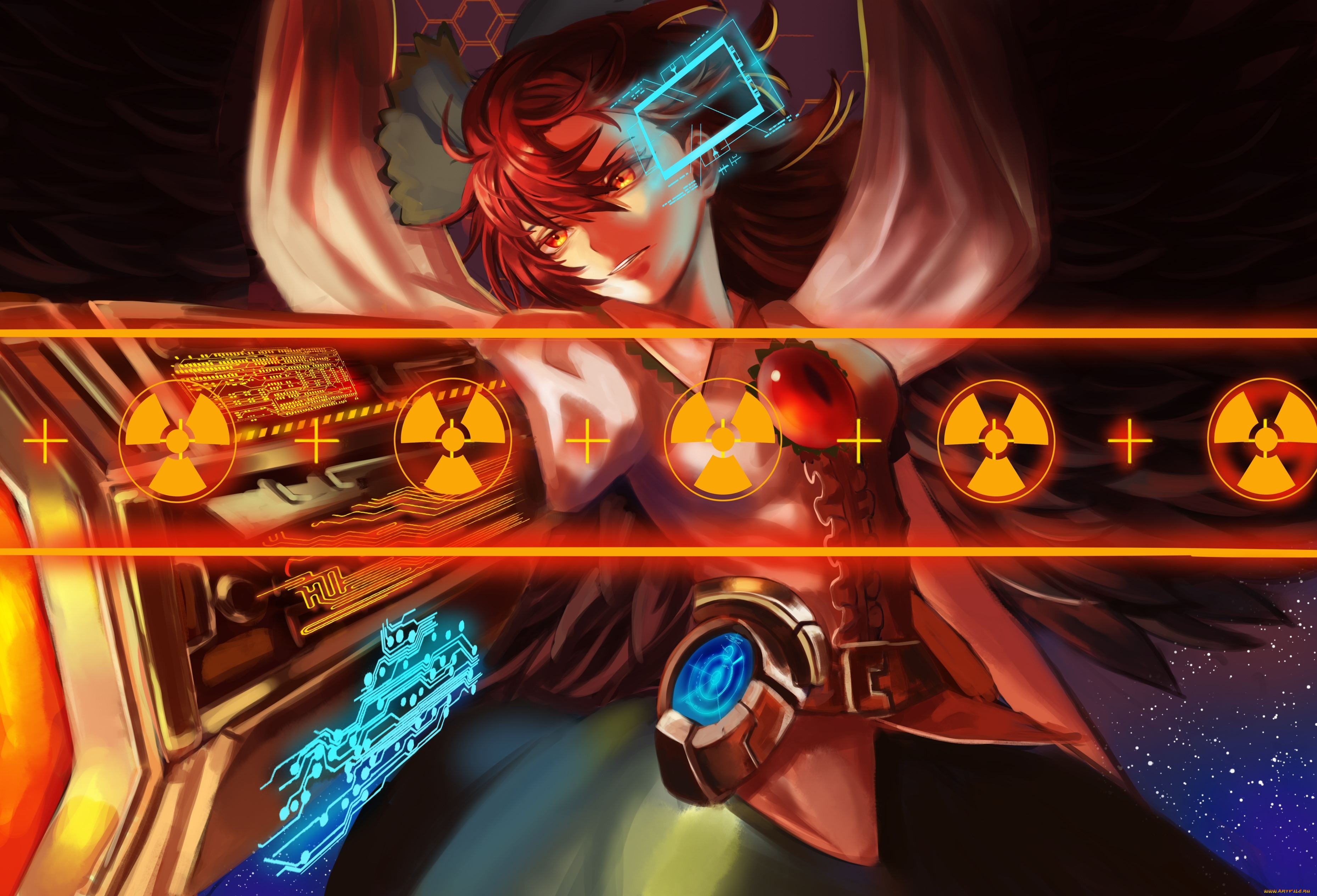 аниме, touhou, девушка