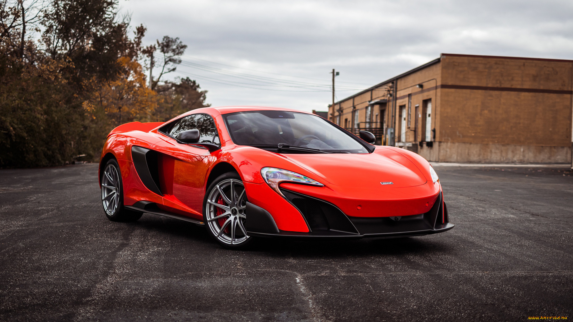 автомобили, mclaren, красный, 675lt, спорткар, купе