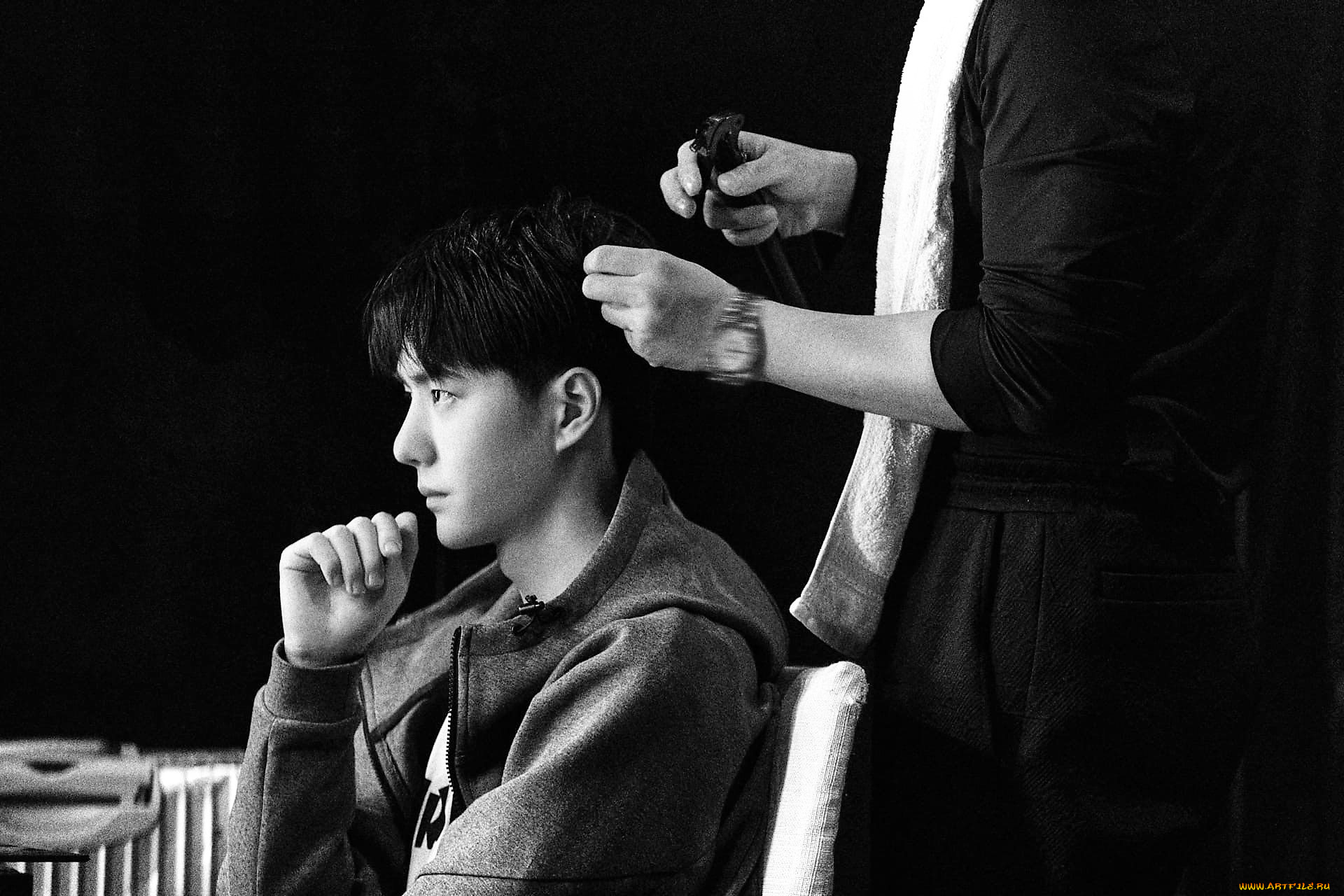 мужчины, wang, yi, bo, актер, гример