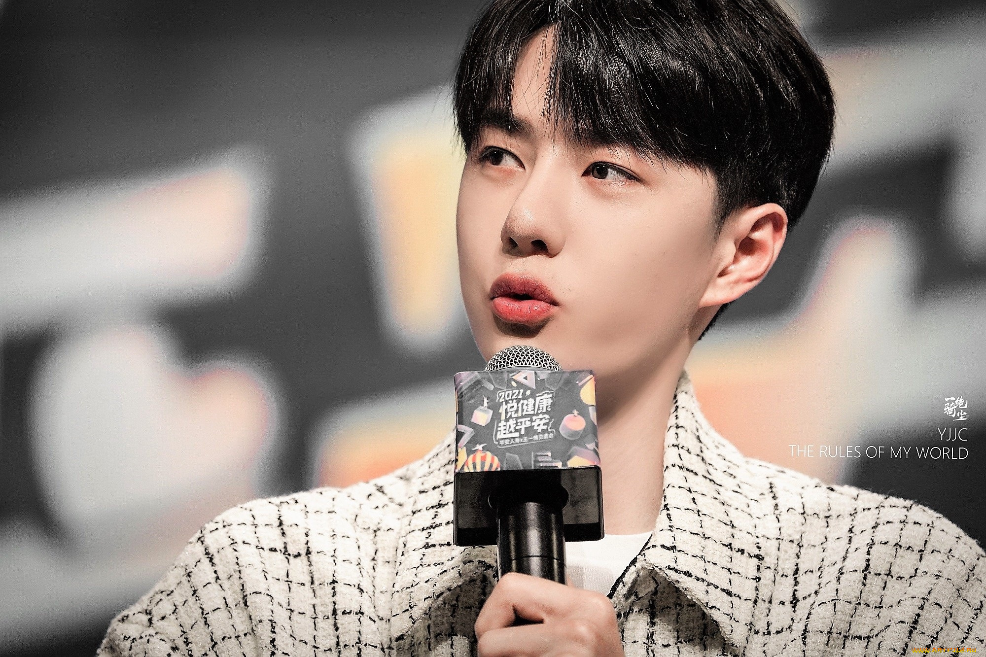 мужчины, wang, yi, bo, лицо, микрофон