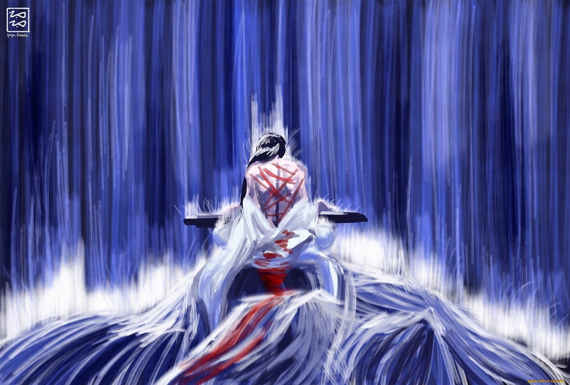 аниме, mo, dao, zu, shi, лань, ванцзи, кровь, гуцинь