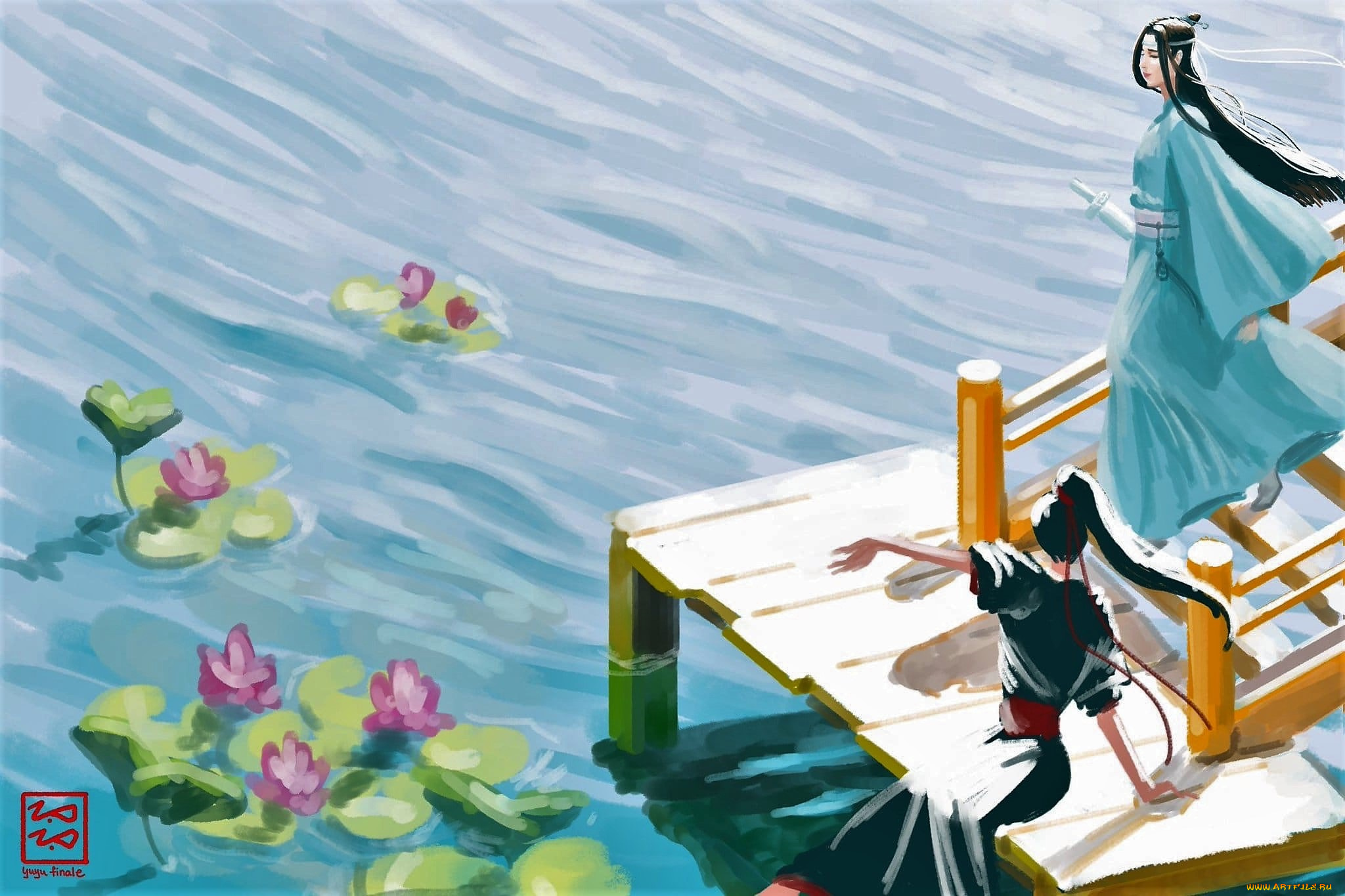 аниме, mo, dao, zu, shi, вэй, усянь, лань, ванцзы, пристань, лотосы