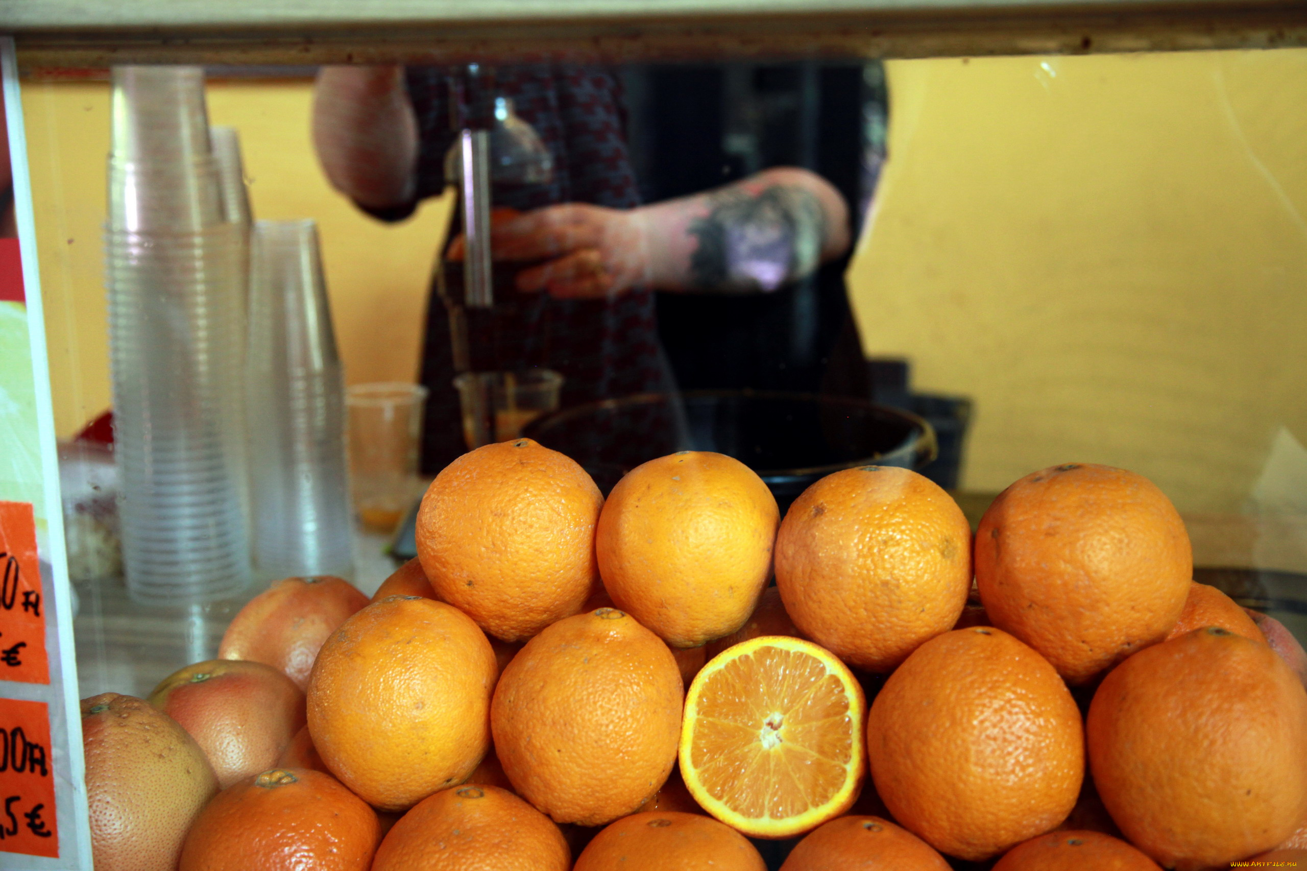 еда, цитрусы, апельсины