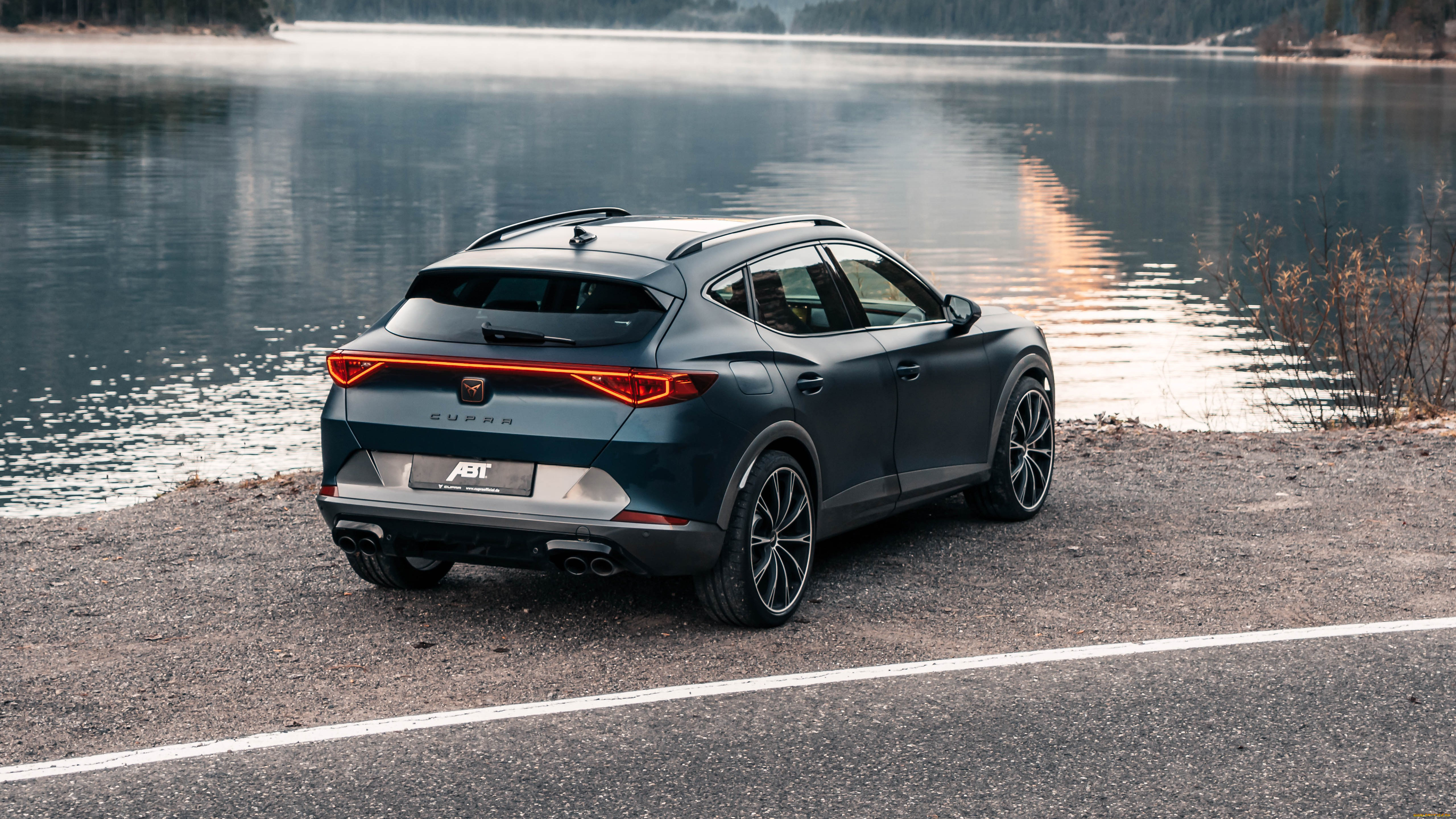 abt, cupra, formentor, 2021, автомобили, cupra, abt, formentor, побережье, озеро, тюнинг