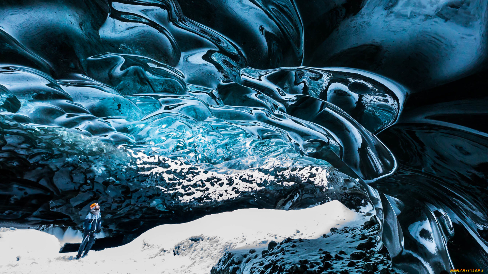 природа, айсберги, и, ледники, лёд