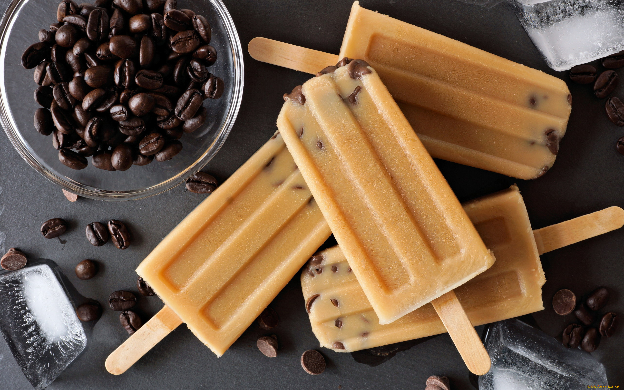 еда, мороженое, , десерты, шоколад, кофейные, зерна