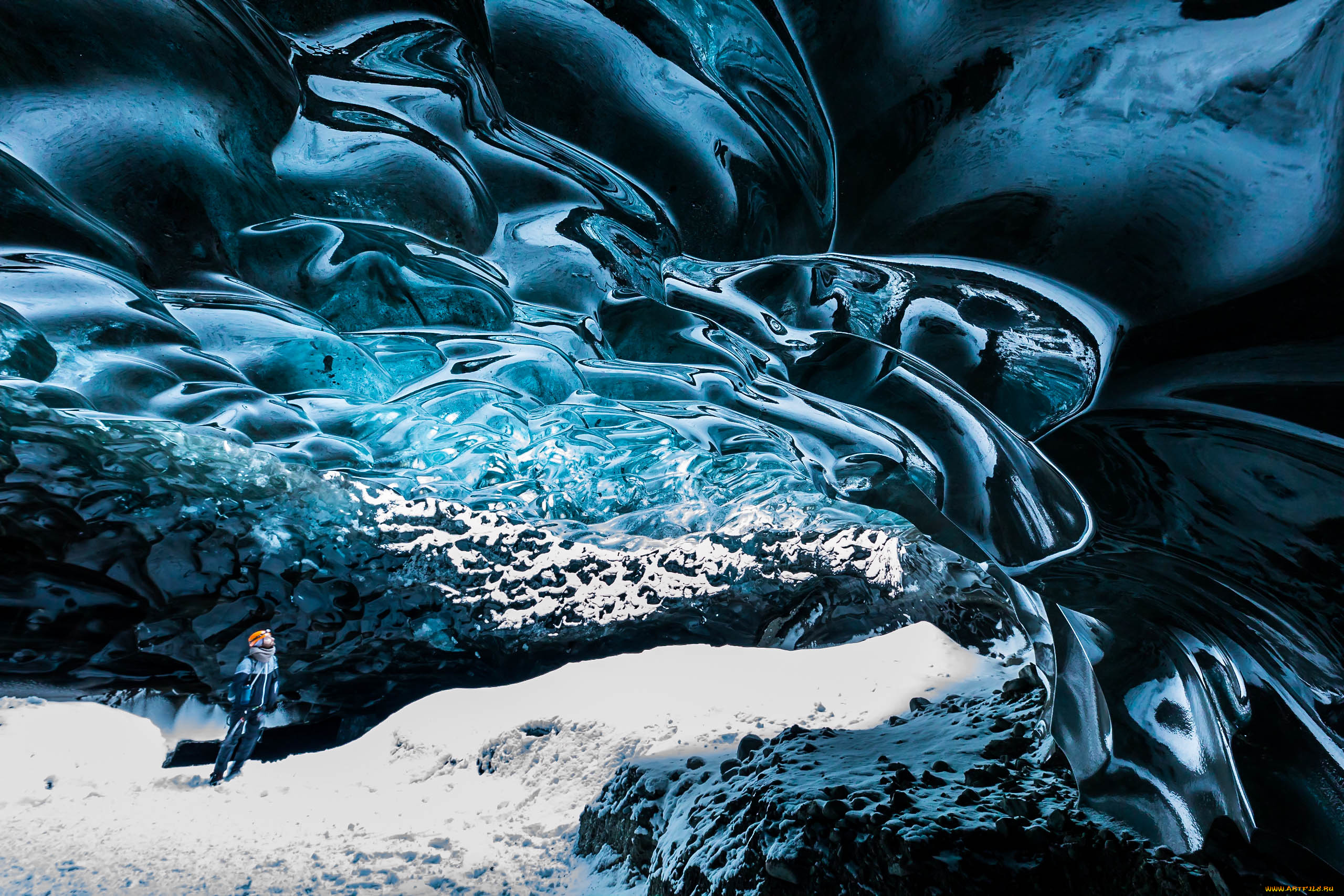 природа, айсберги, и, ледники, лёд