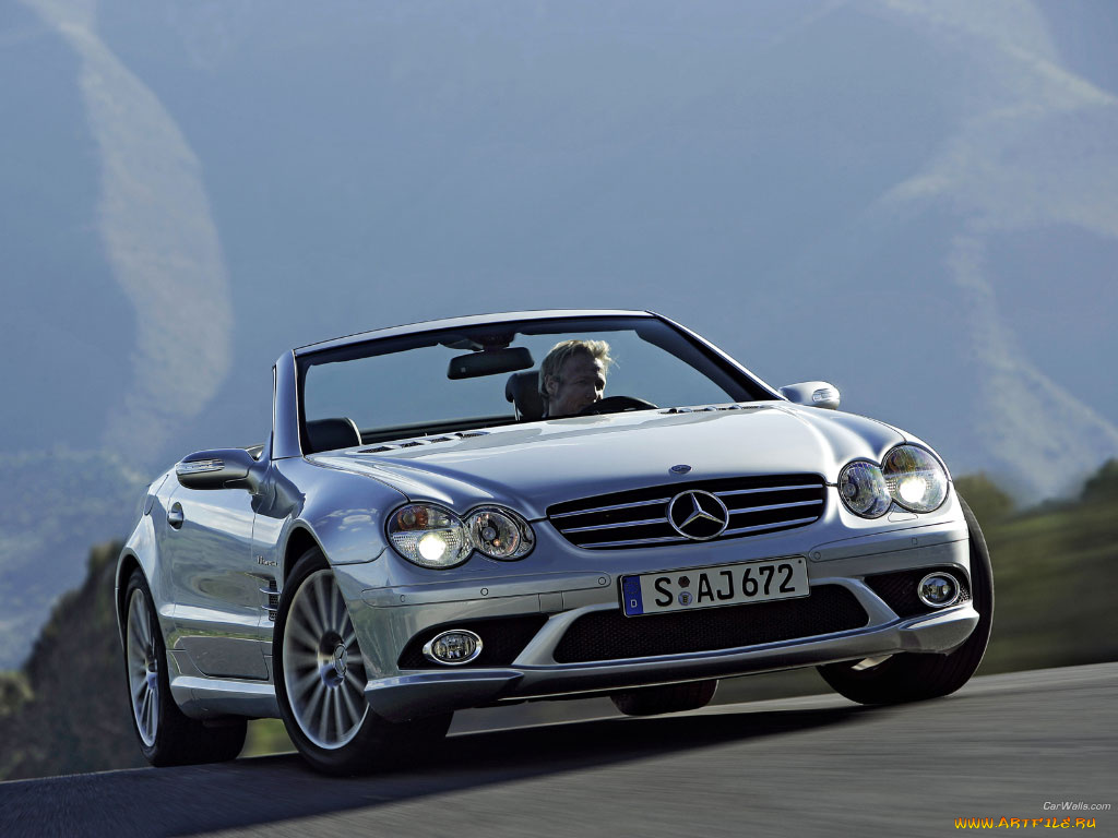 mercedes, benz, sl, 55, amg, автомобили