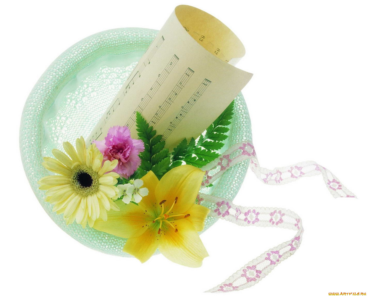 цветы, разные, вместе