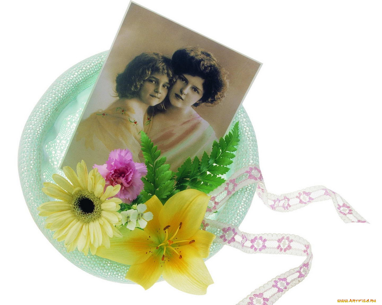 цветы, разные, вместе