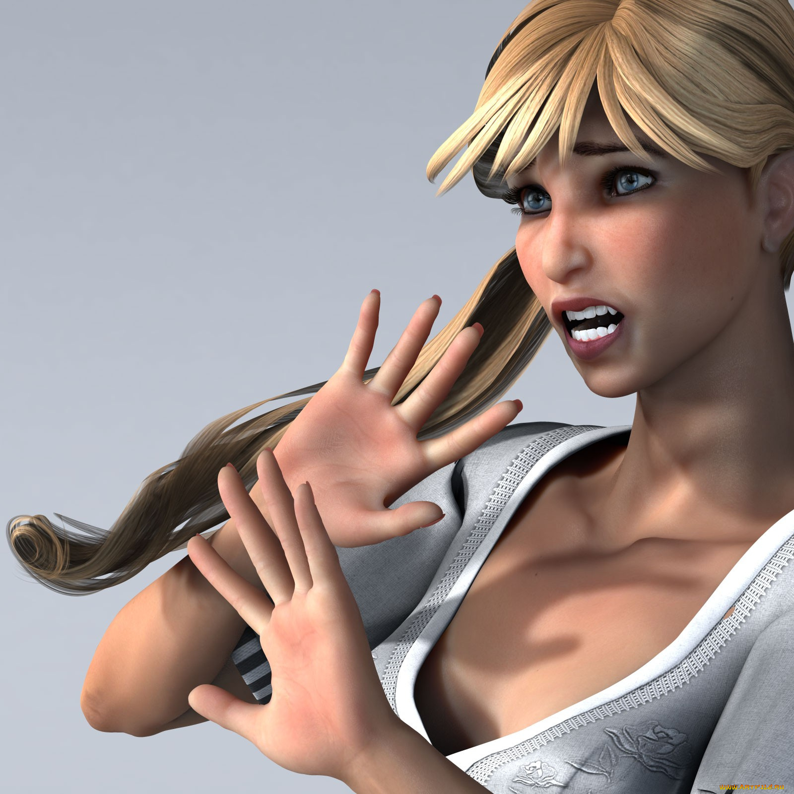 3д, графика, portraits, портрет, взгляд, девушка