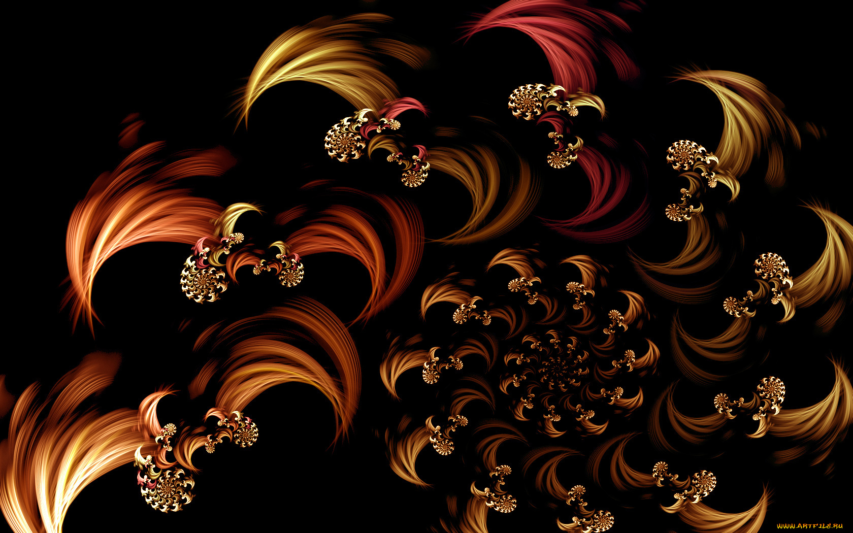 3д, графика, fractal, фракталы, фон, узор
