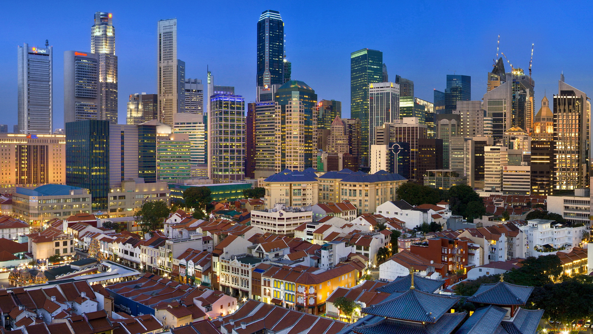 города, сингапур