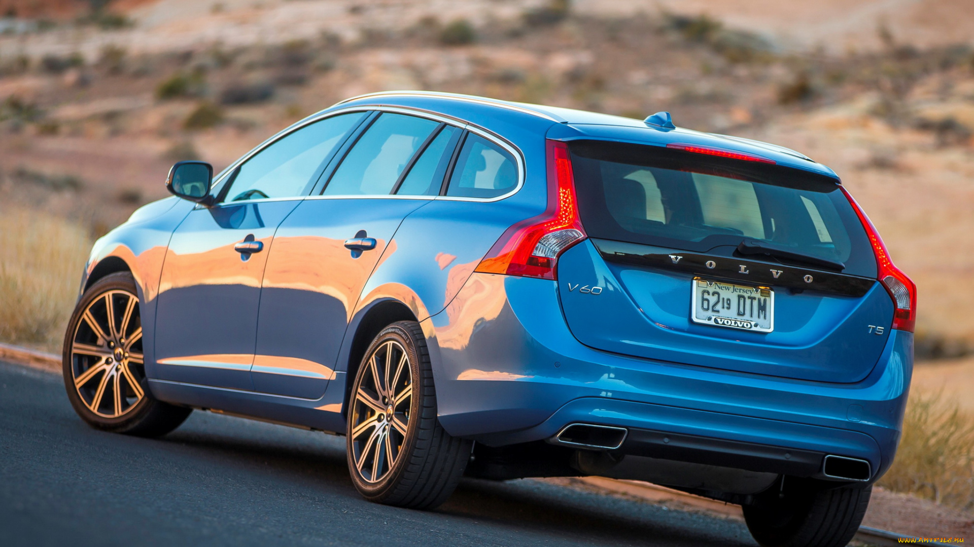 автомобили, volvo, 2014г, синий, us-spec, v60, t5