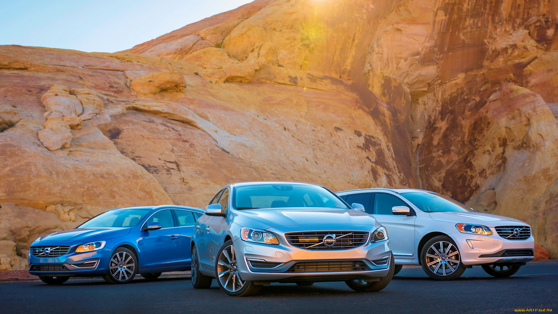 автомобили, volvo, синий