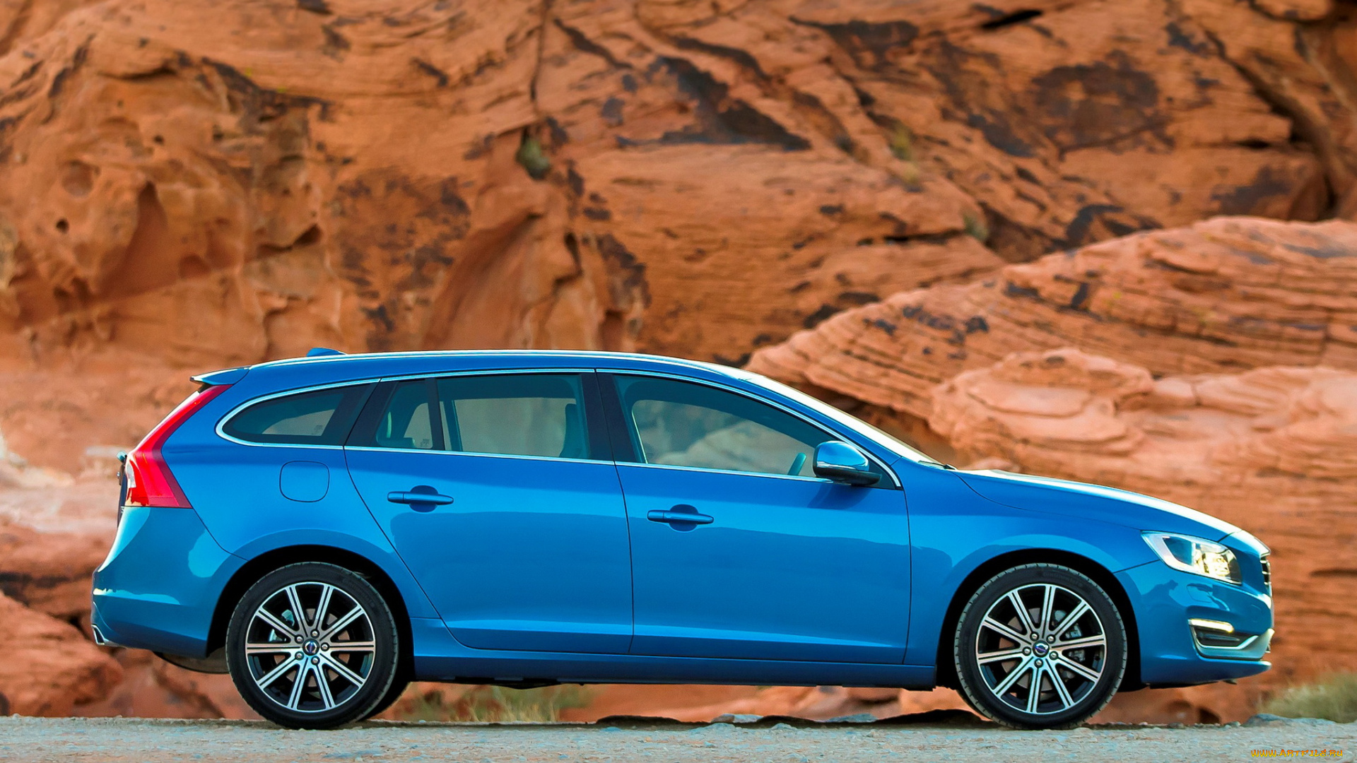 автомобили, volvo, v60, t5, us-spec, 2014г, синий