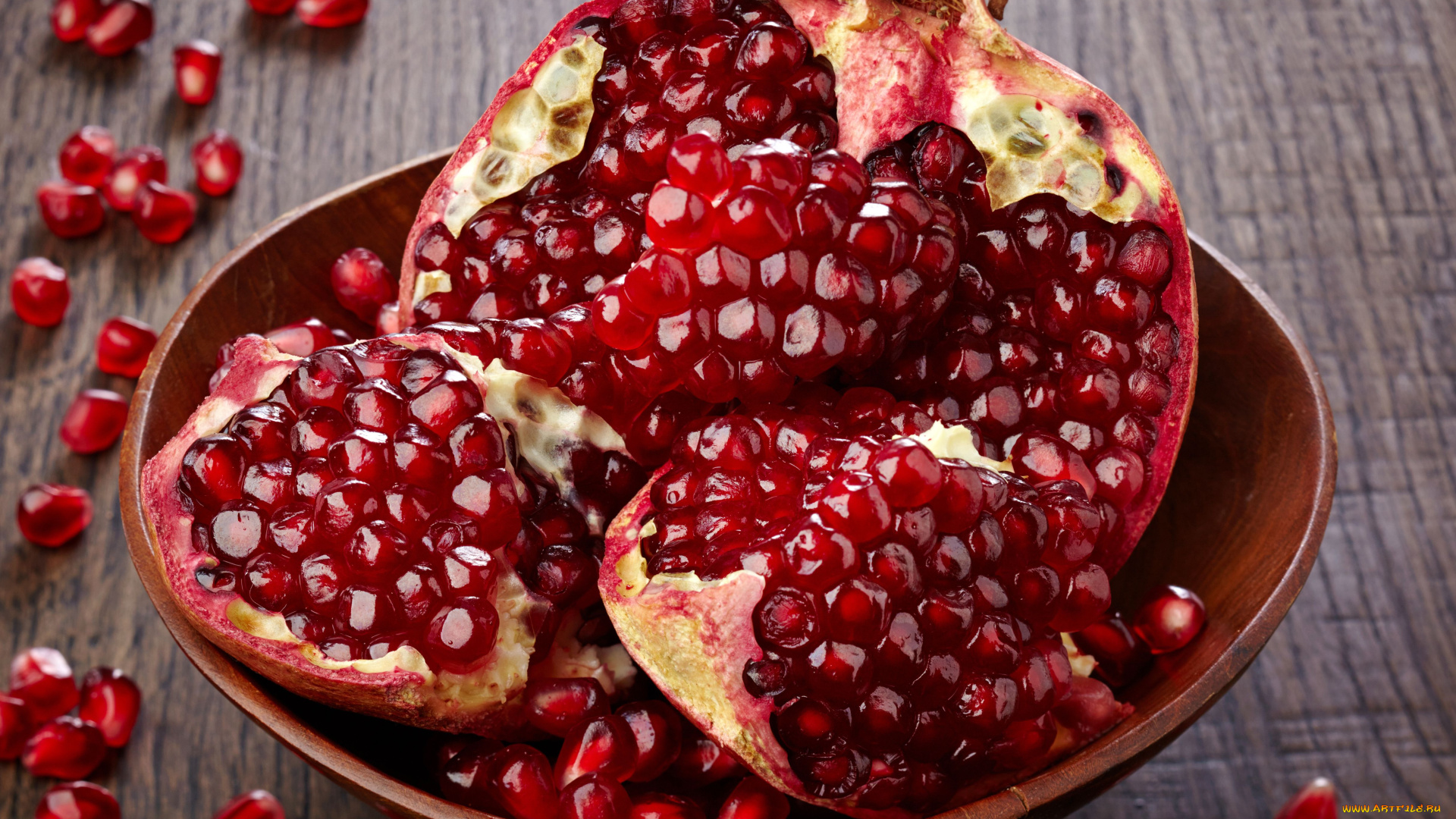 еда, гранат, зёрна