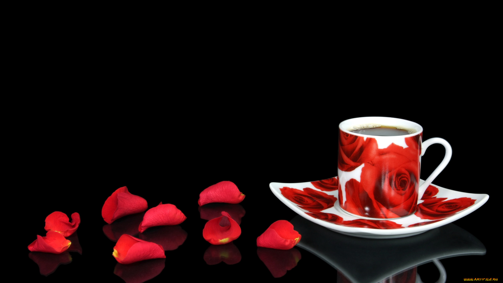 еда, кофе, , кофейные, зёрна, блюдце, чашка, лепестки