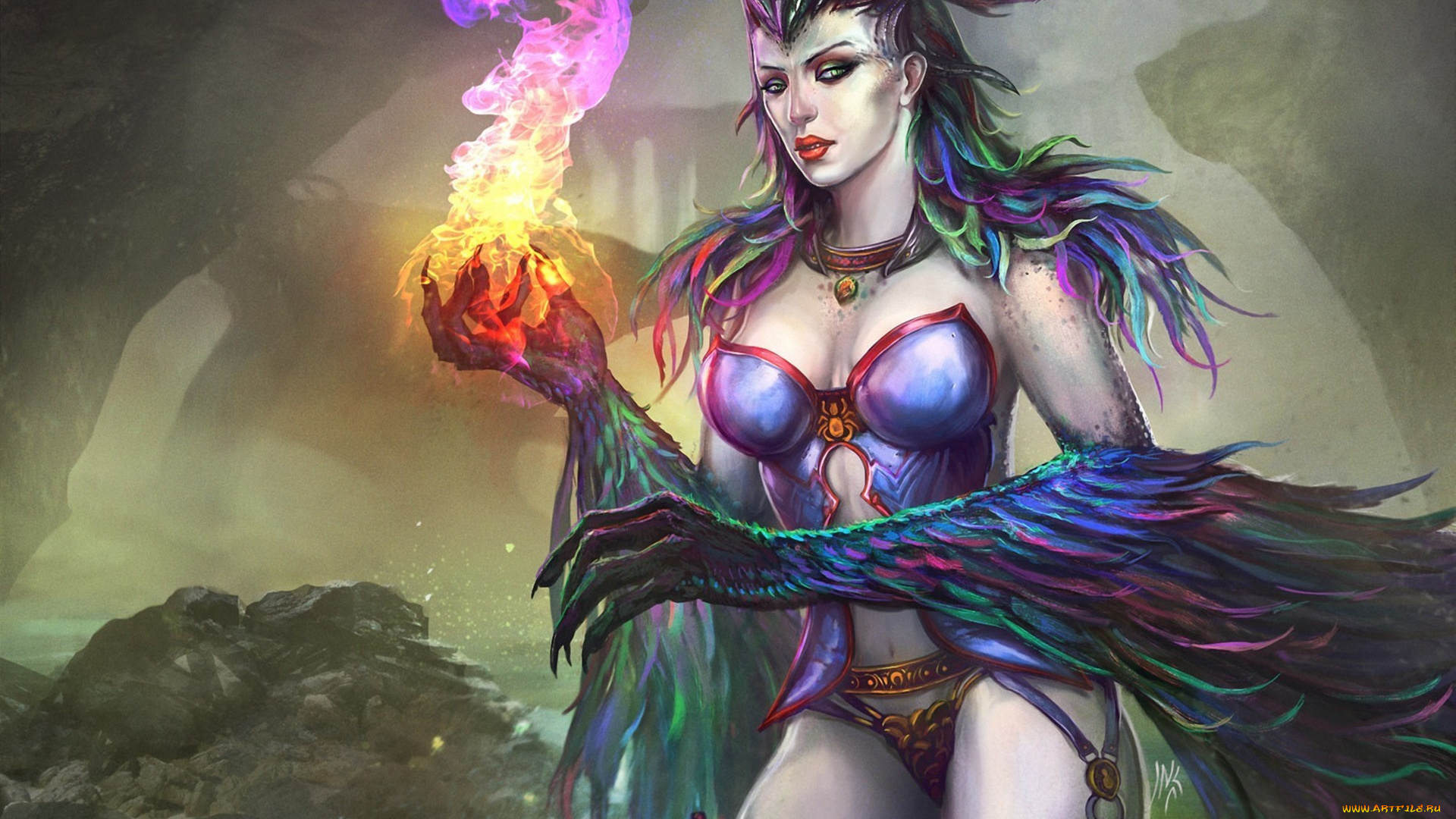 фэнтези, магия, существо, огонь