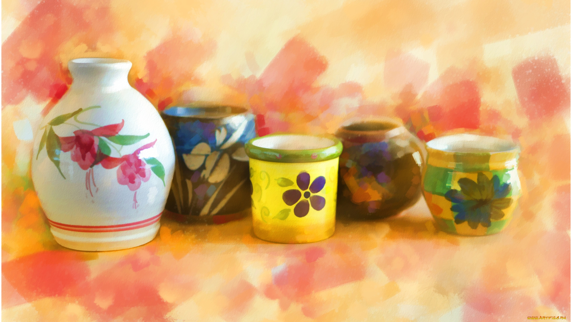 рисованные, -, другое, посуда
