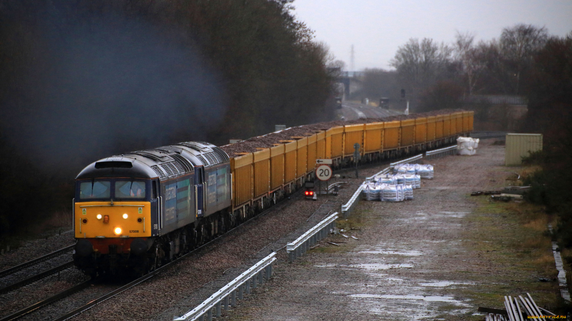 техника, поезда, локомотив, рельсы