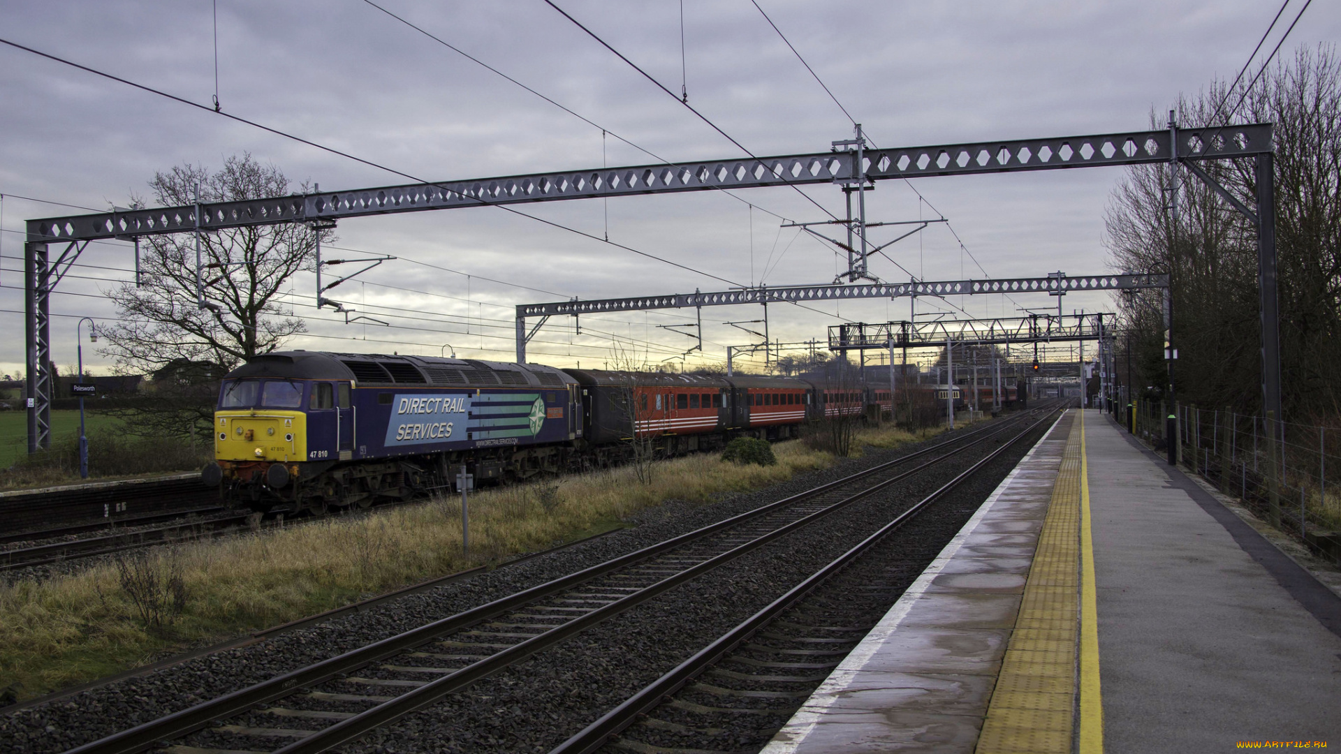 техника, поезда, рельсы, локомотив