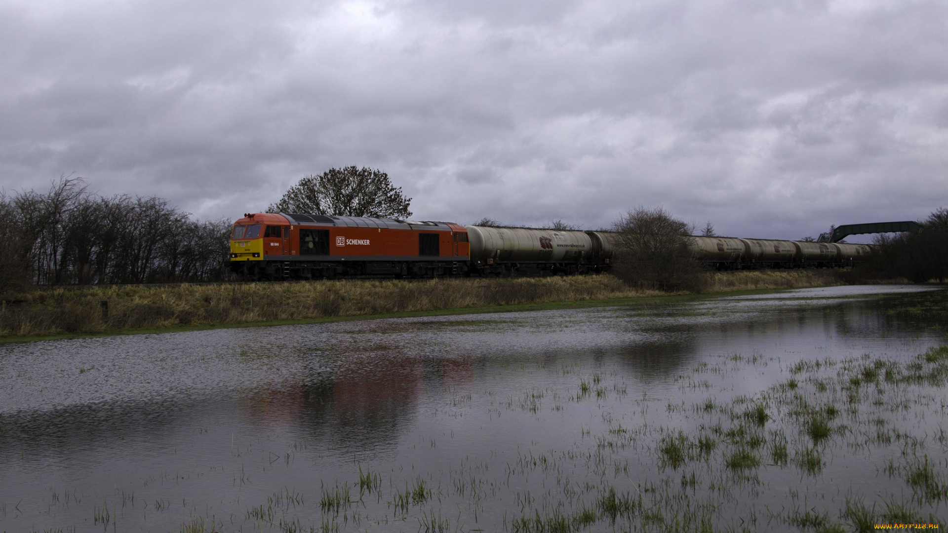 техника, поезда, рельсы, локомотив