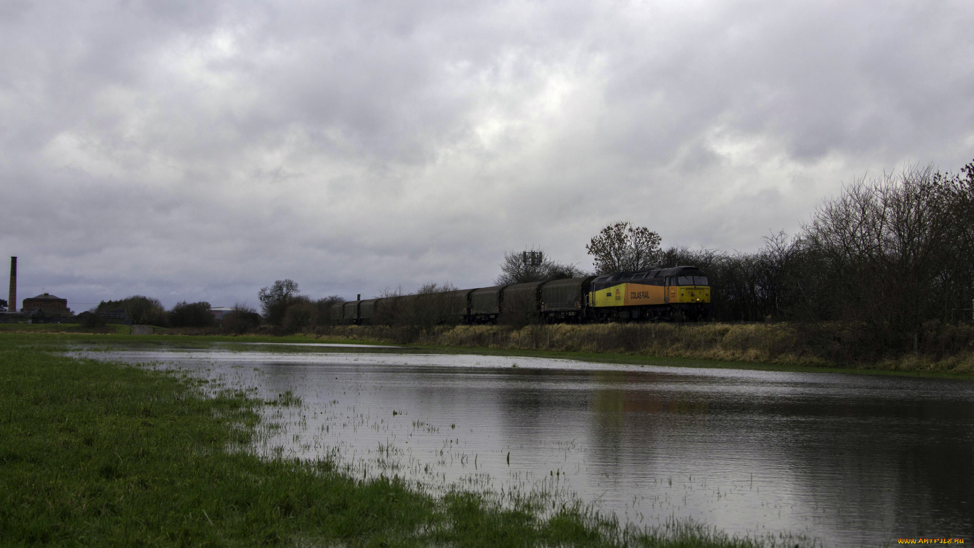 техника, поезда, рельсы, локомотив