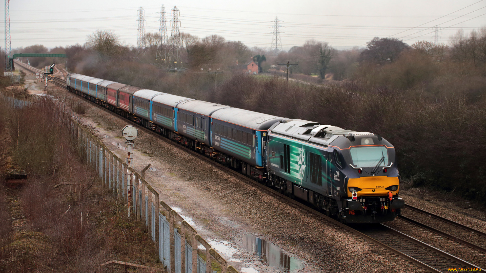 техника, поезда, рельсы, локомотив