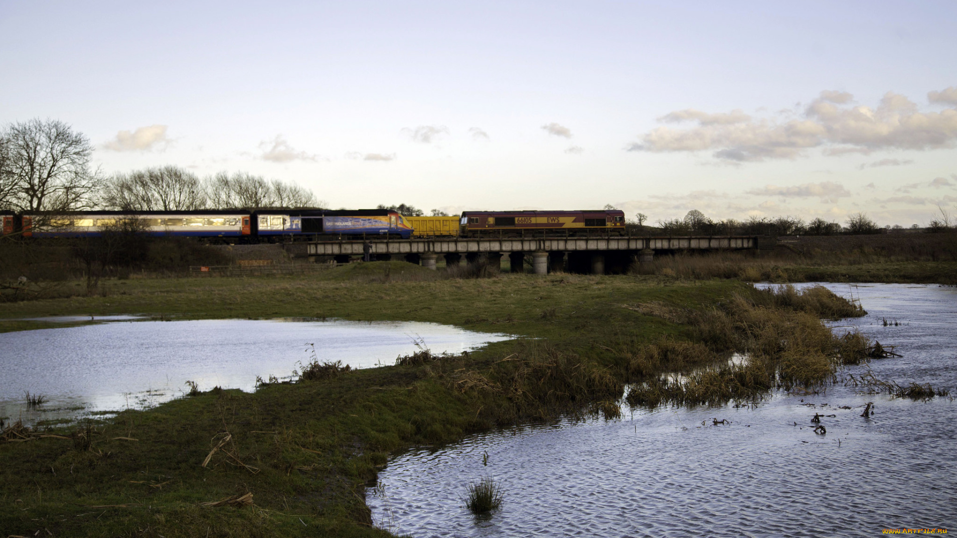 техника, поезда, рельсы, локомотив