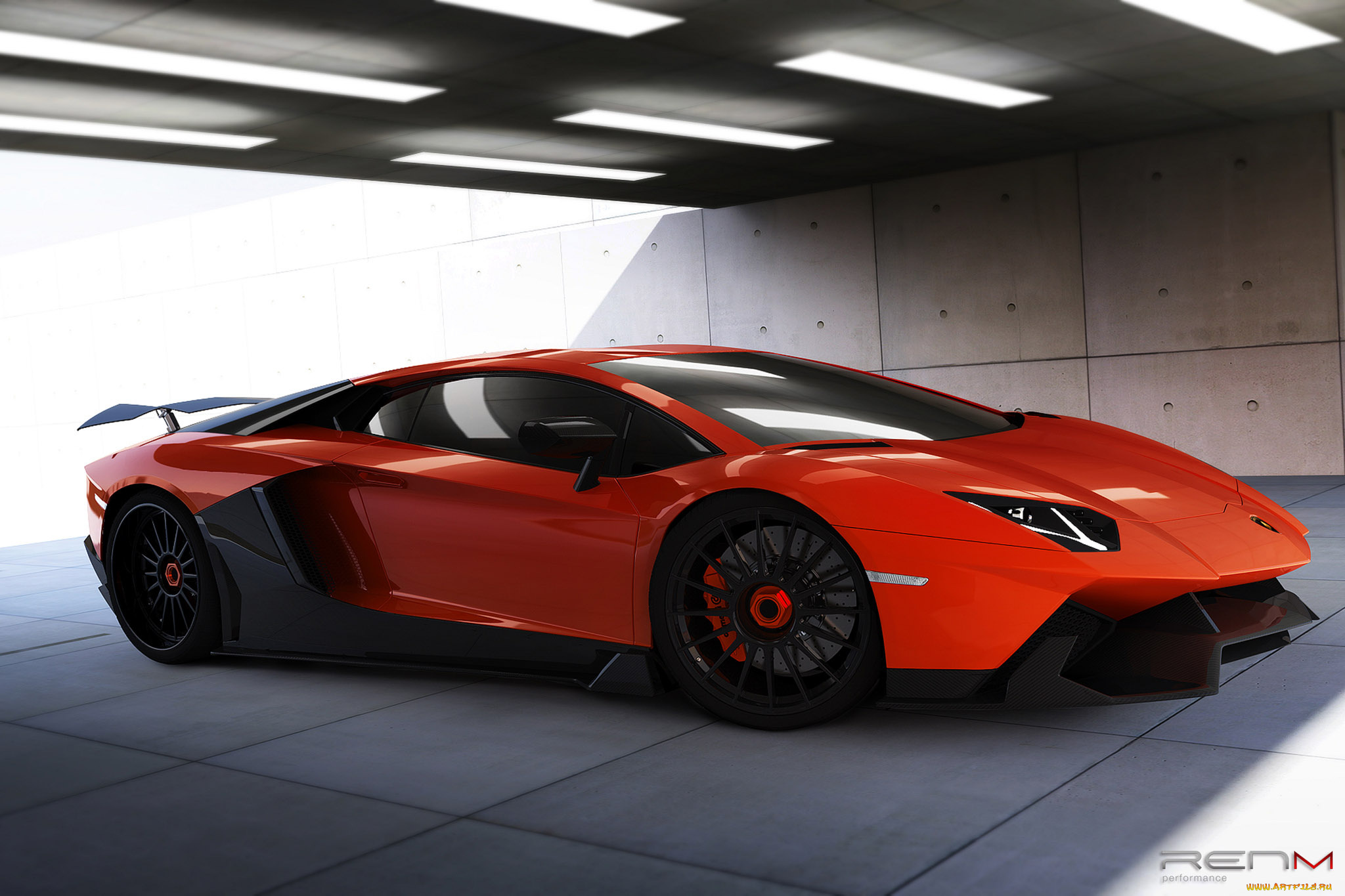 renm-performance-lamborghini-aventador-le-c, автомобили, 3д, performance
