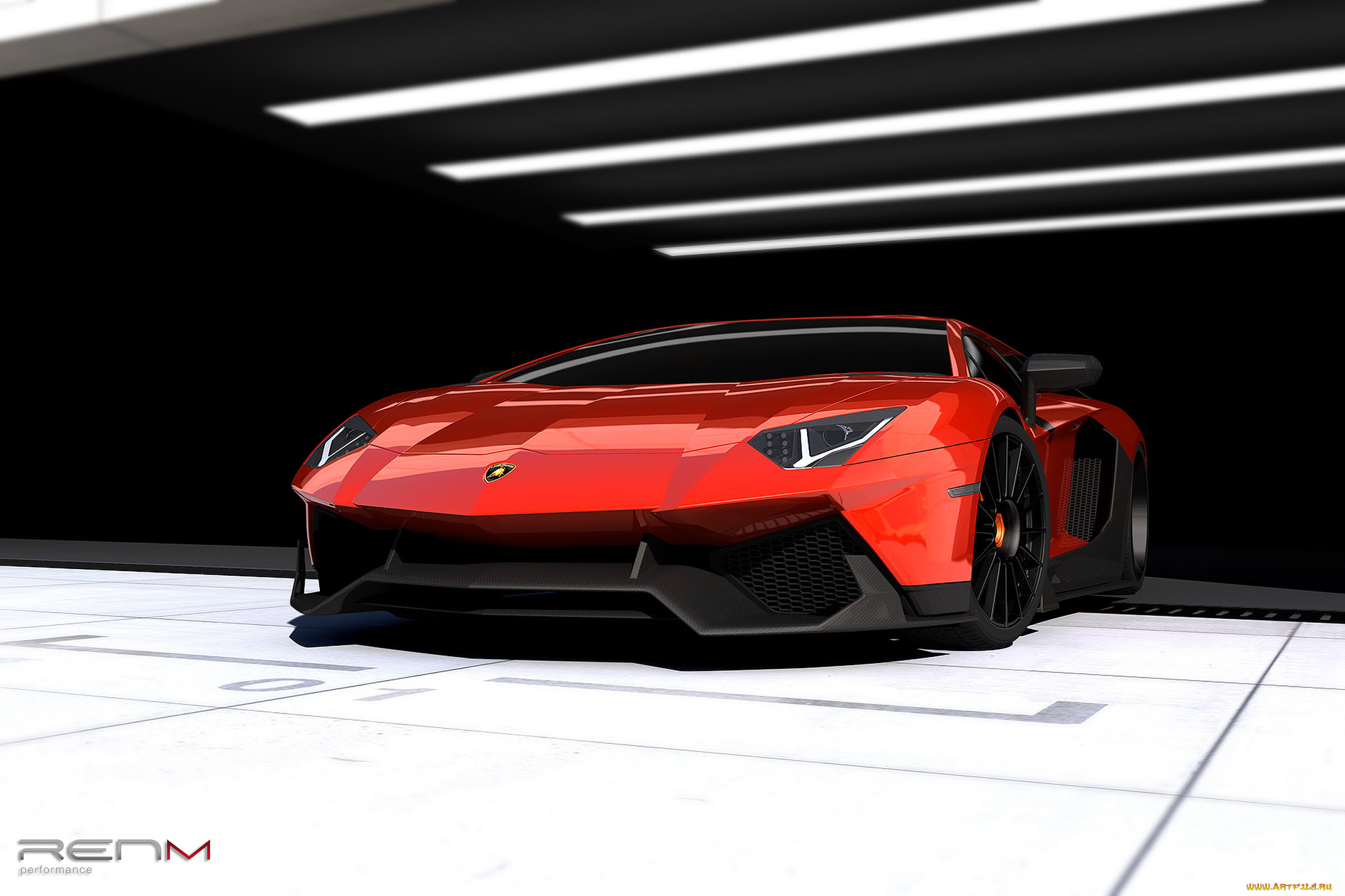renm-performance-lamborghini-aventador-le-c, автомобили, 3д, performance